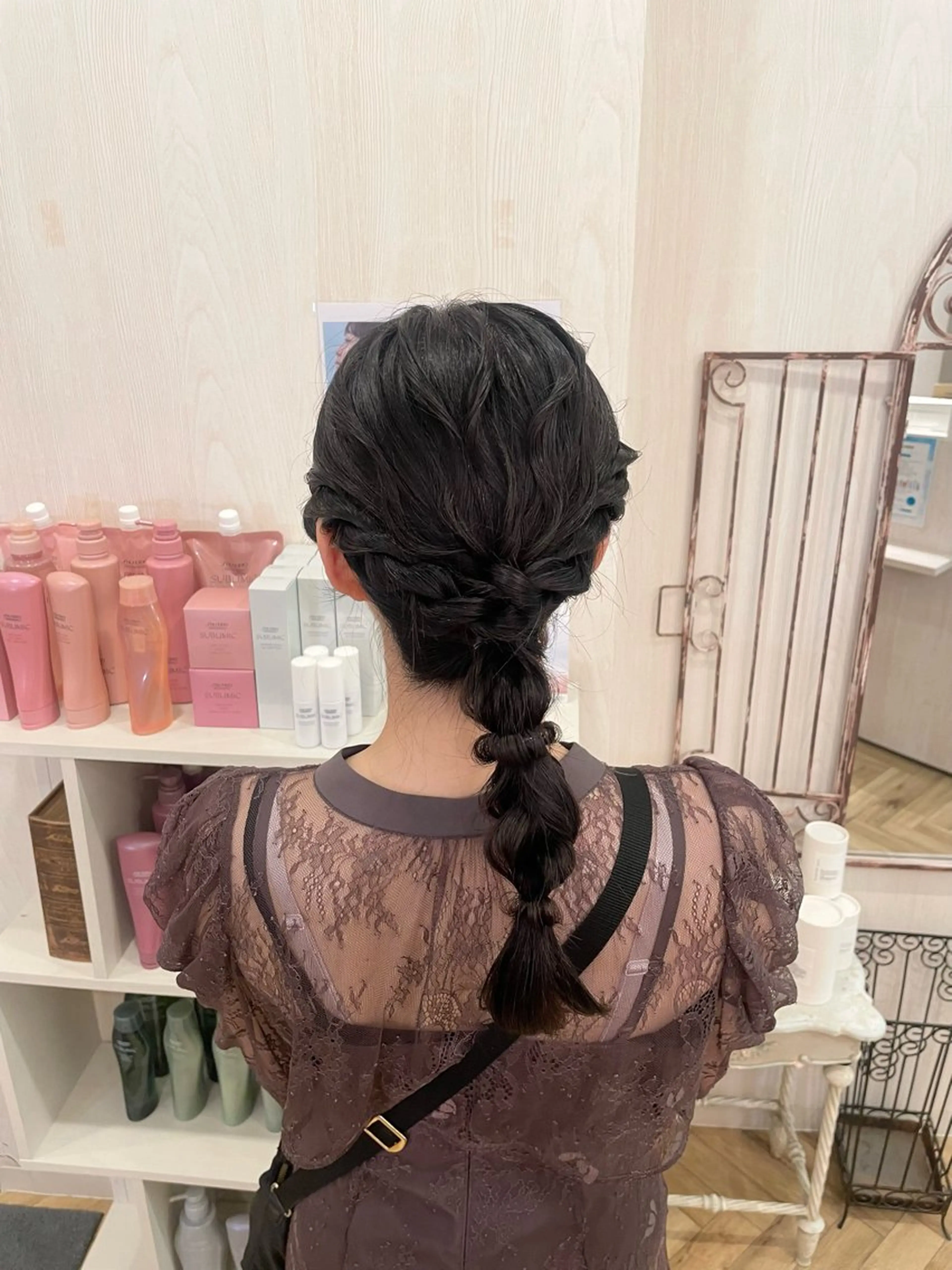 セミロング ヘアアレンジ ヘアセット 🍒齋藤 澪🍒のヘアスタイル