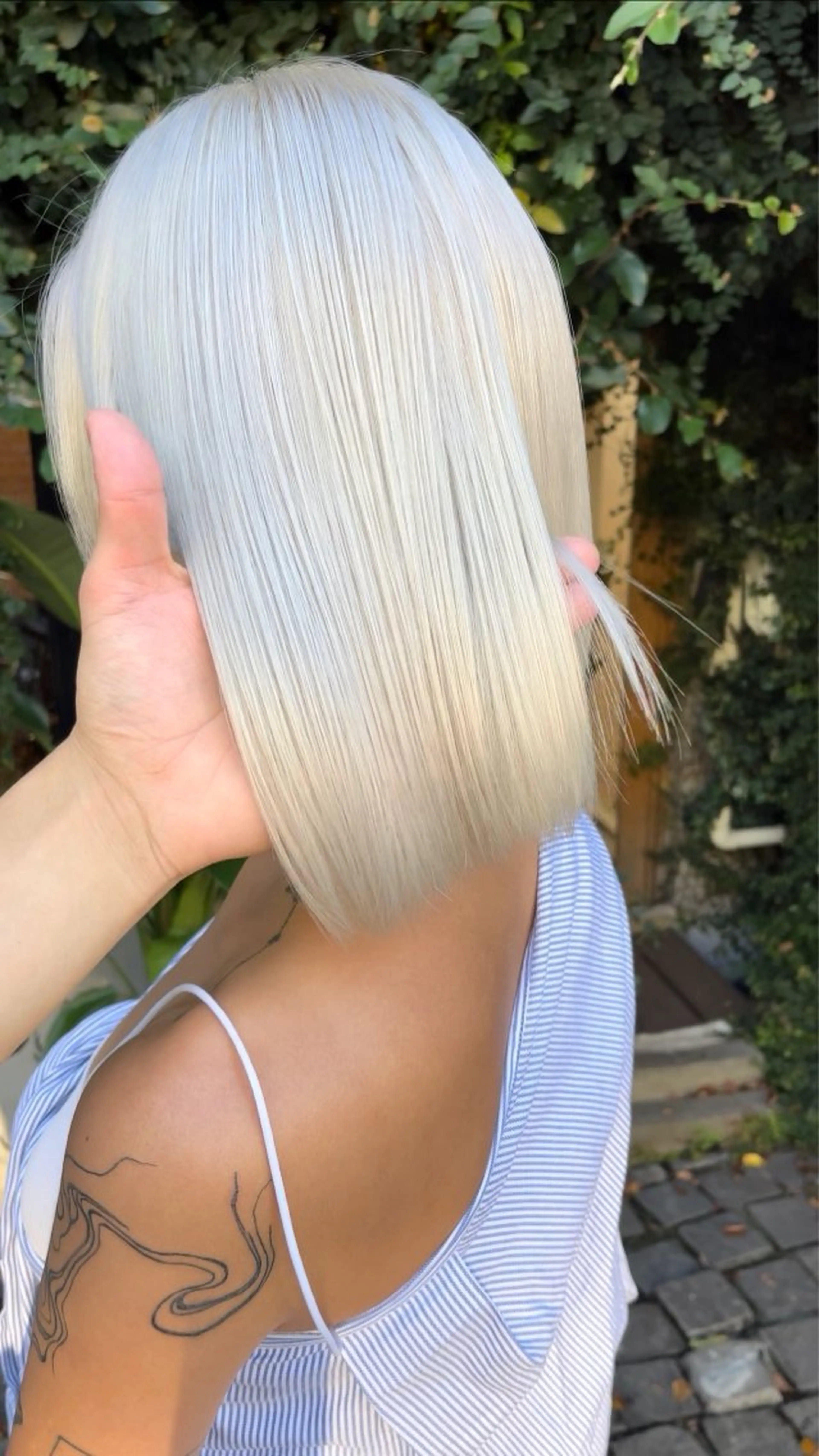 ミディアム カラー ヘアカラー トリートメント 高島大登/顔周り /ミルクティーのヘアスタイル