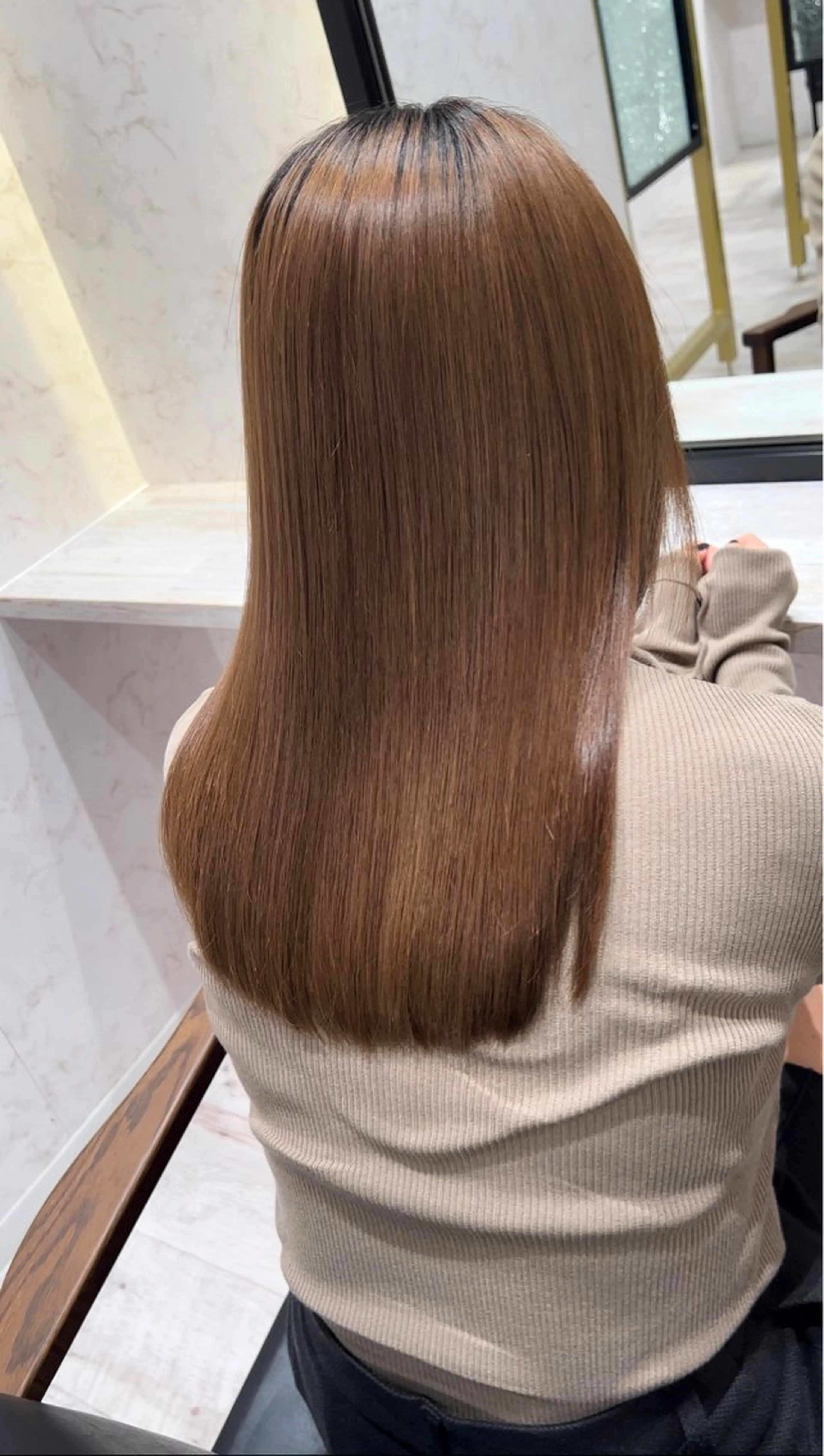 ロング 髪質改善ストレート /髪質改善/中内寛太のヘアスタイル