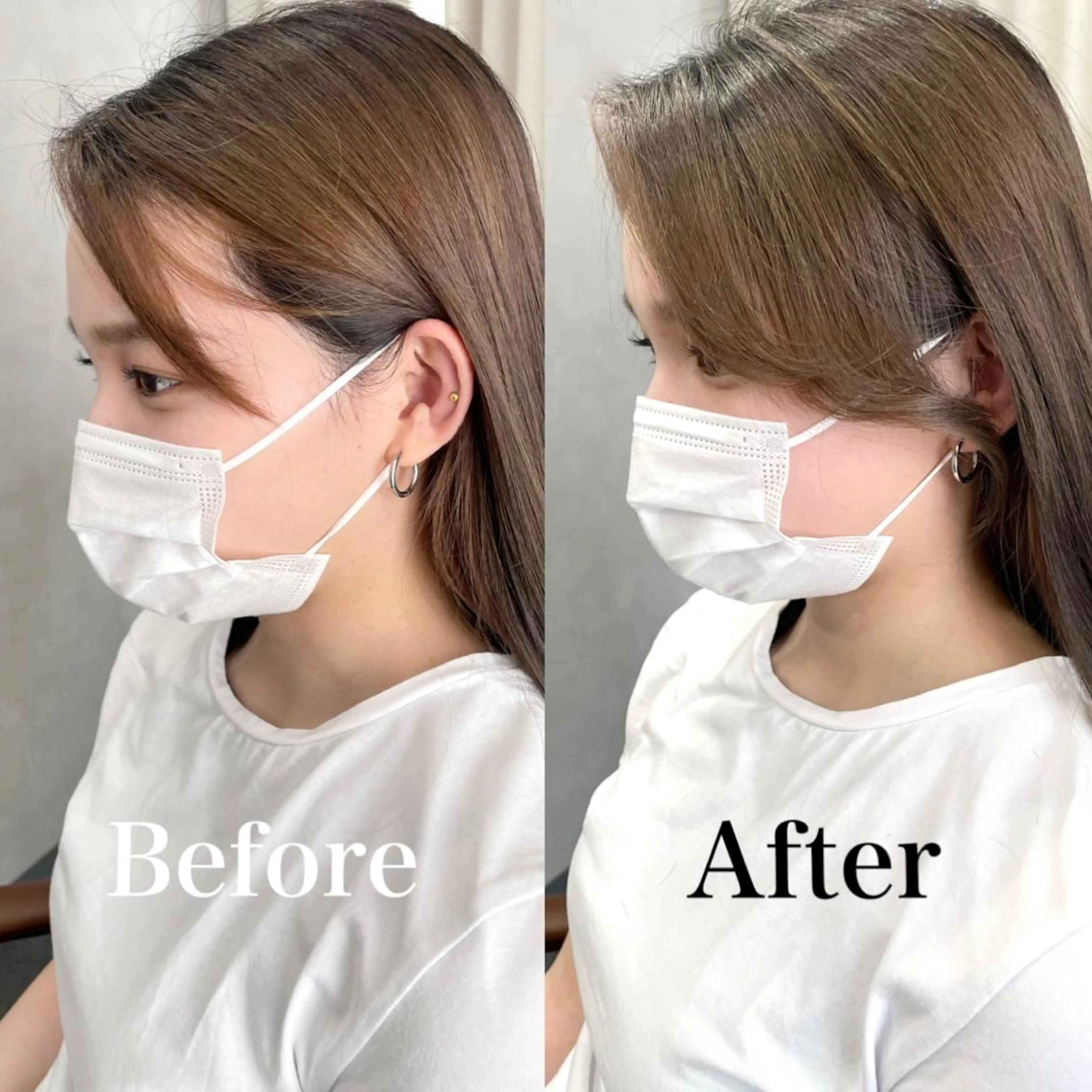 セミロング カット favietta所属・中村 友美のヘアスタイル