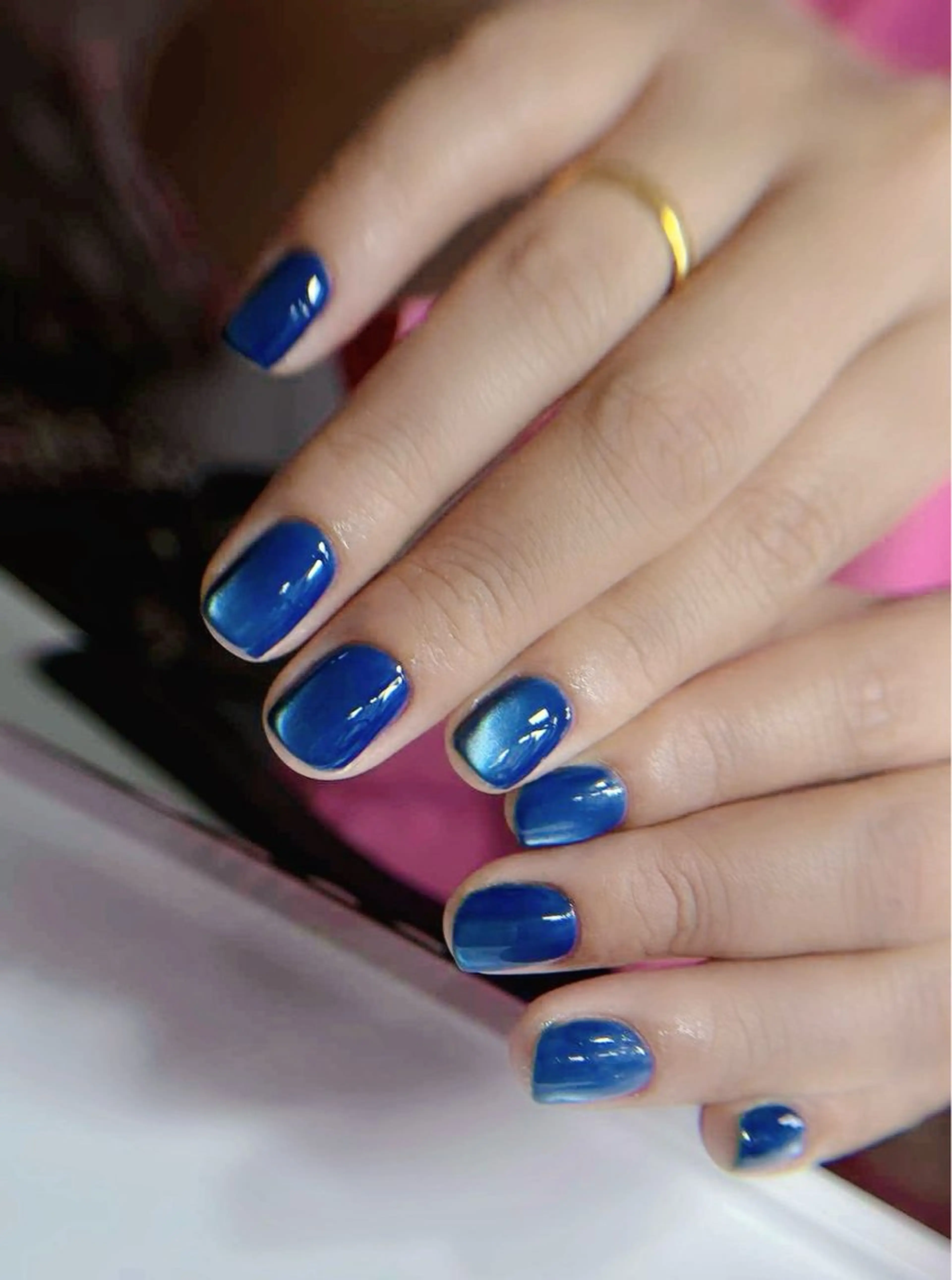 ネイル マグネットネイル マグネットワンカラー ワンカラーネイル プリンセスハウス所属・プリンセスハウス 自宅サロンのネイルデザイン