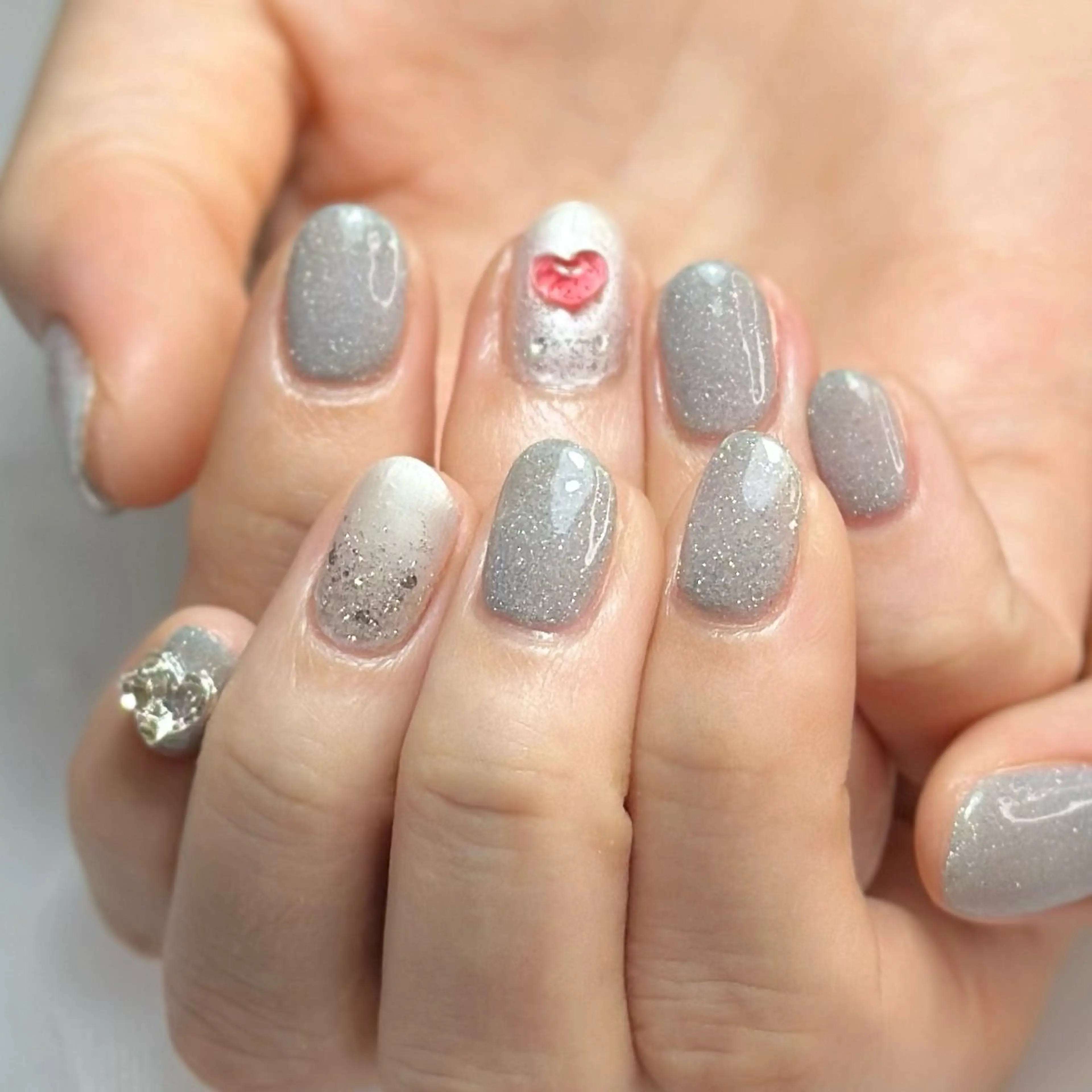 ネイル ストーンネイル ハンドネイル HAIR&MAKE POSH 日暮里のネイルデザイン