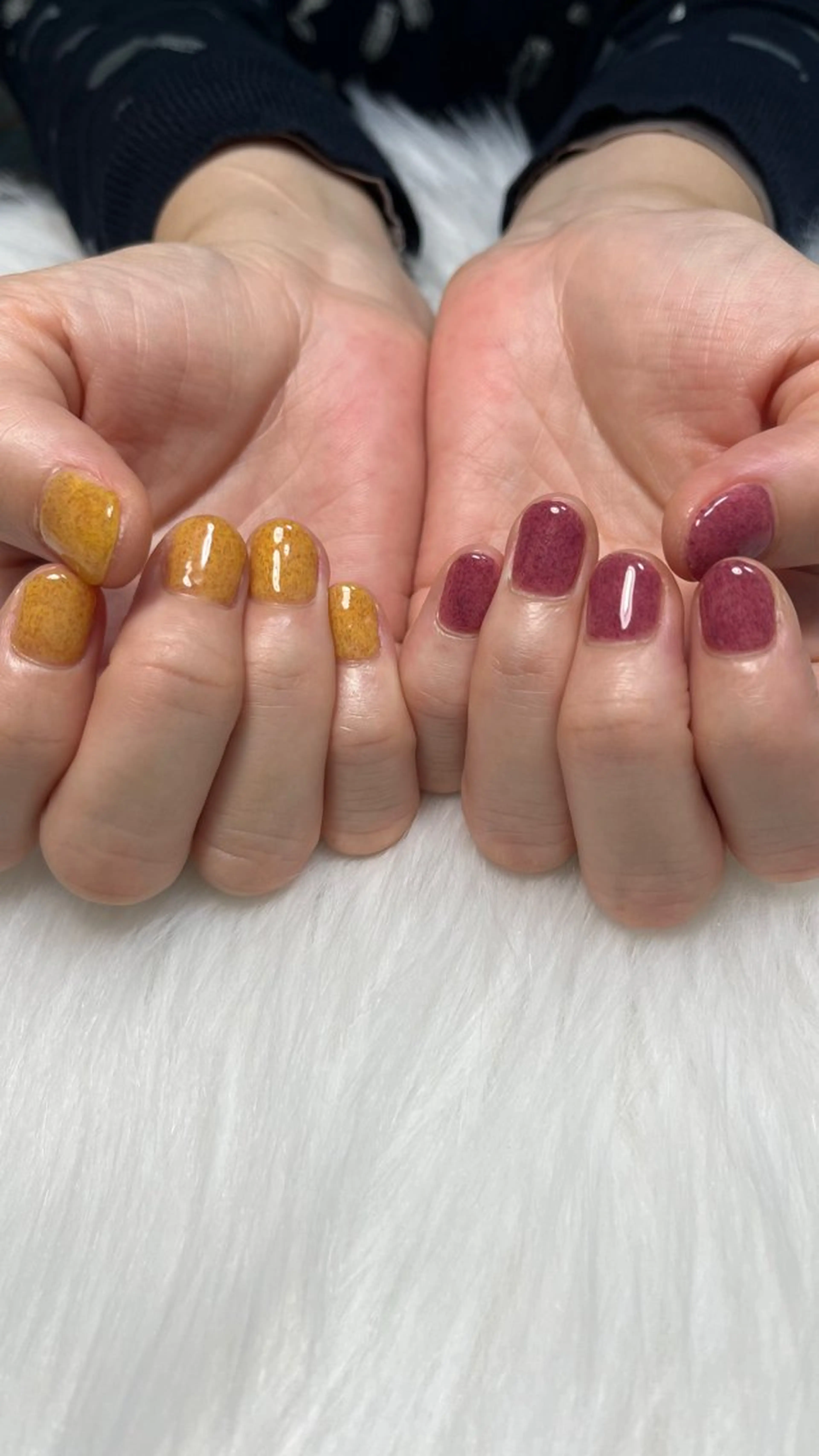 ネイル ボルドー ハンドネイル Nail salon Hanakoのネイルデザイン