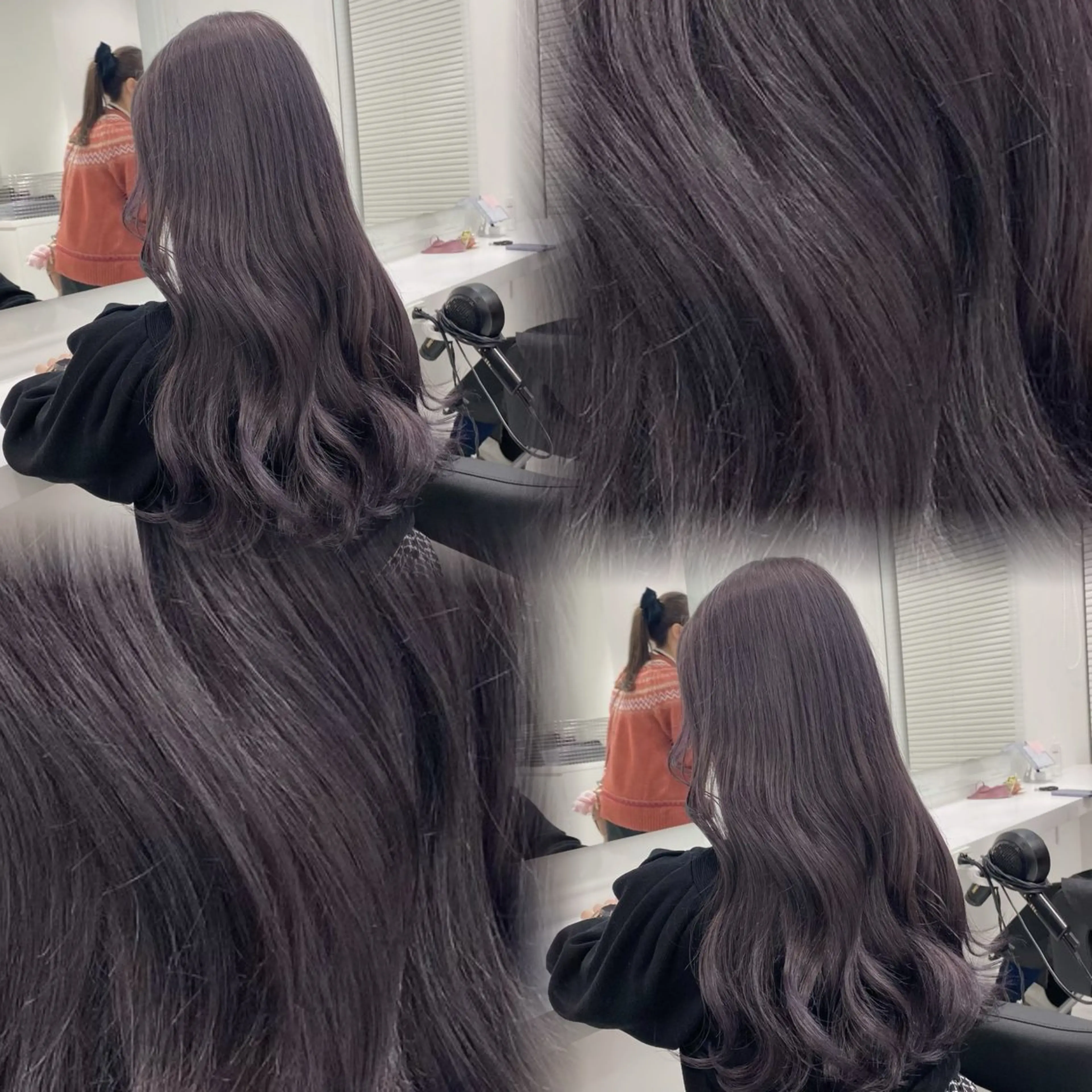 ロング カラー ヘアアレンジ メンズ メンズブリーチ ブリーチ ラベンダーカラー ヘアカラー トリートメント 🩰韓国ガーリー🏹 kotono🪽のヘアスタイル