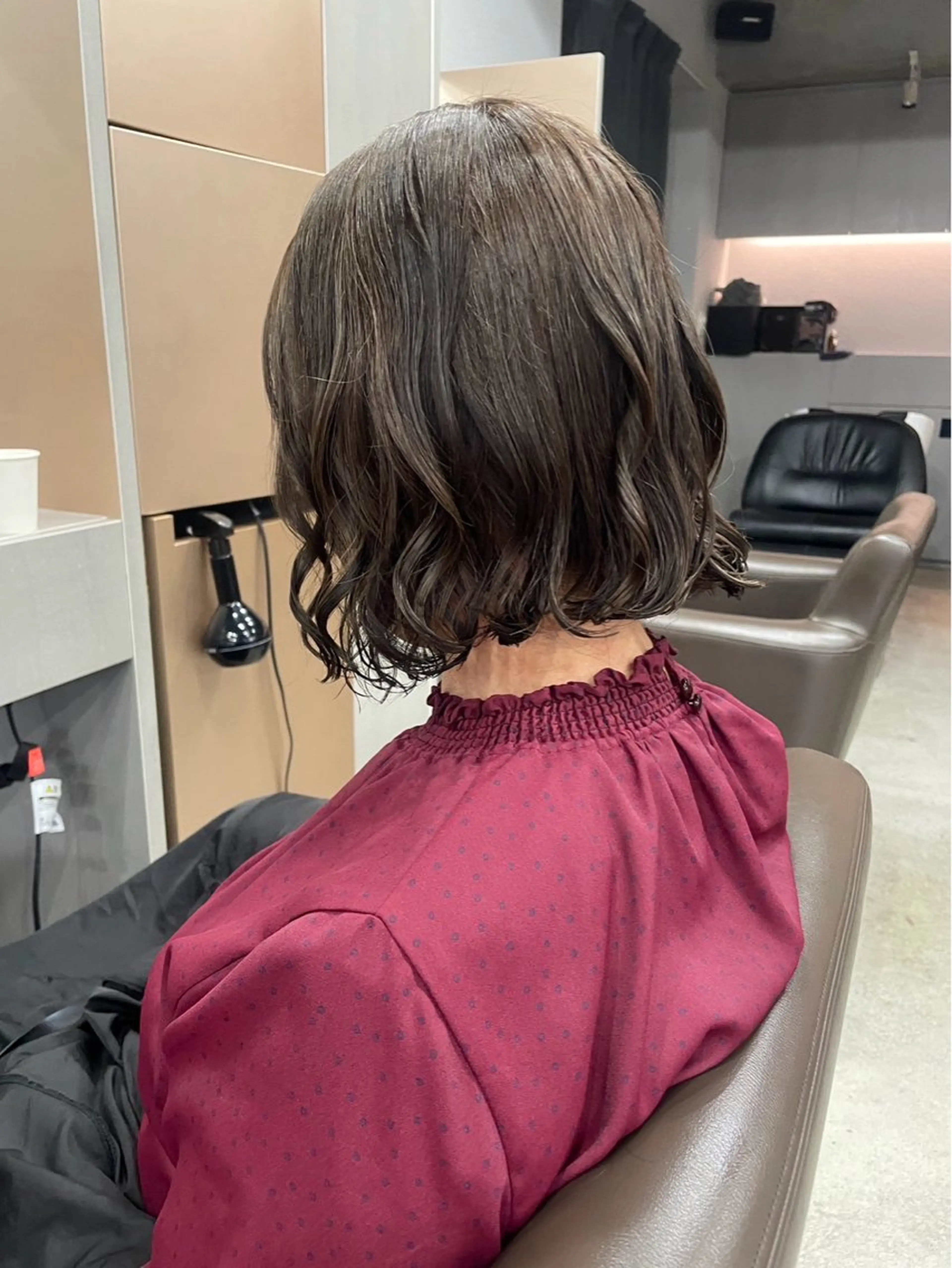 ショート パーマ パーマ aoba🩵 /コテ巻き風パーマのヘアスタイル