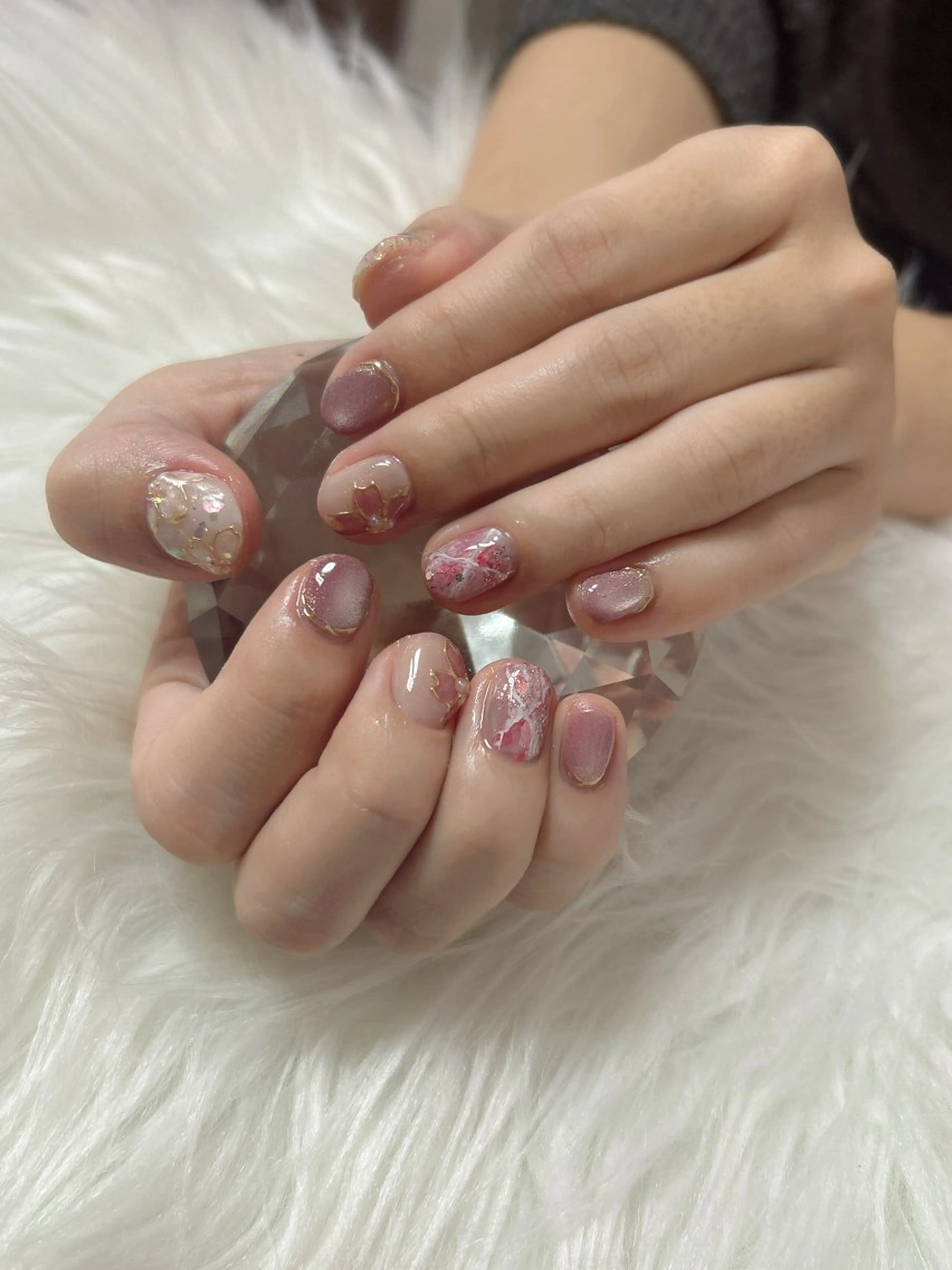 ネイル アートネイル 桜ネイル ハンドネイル Beauty　salon Alona所属・ALONA☀️ Nail💅のネイルデザイン