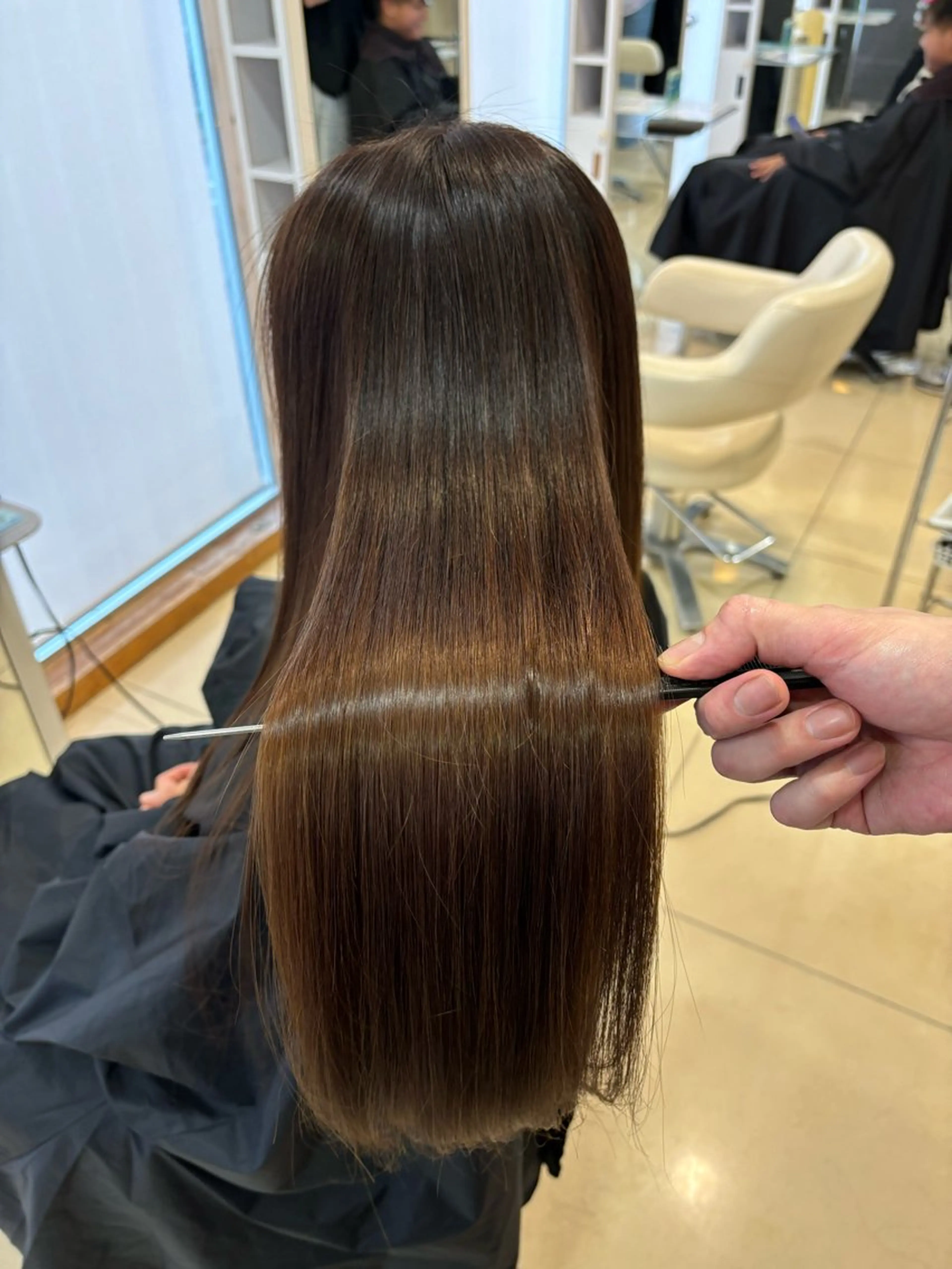 ロング 縮毛矯正 🎈カラーエステ 🎈通事  啓人のヘアスタイル