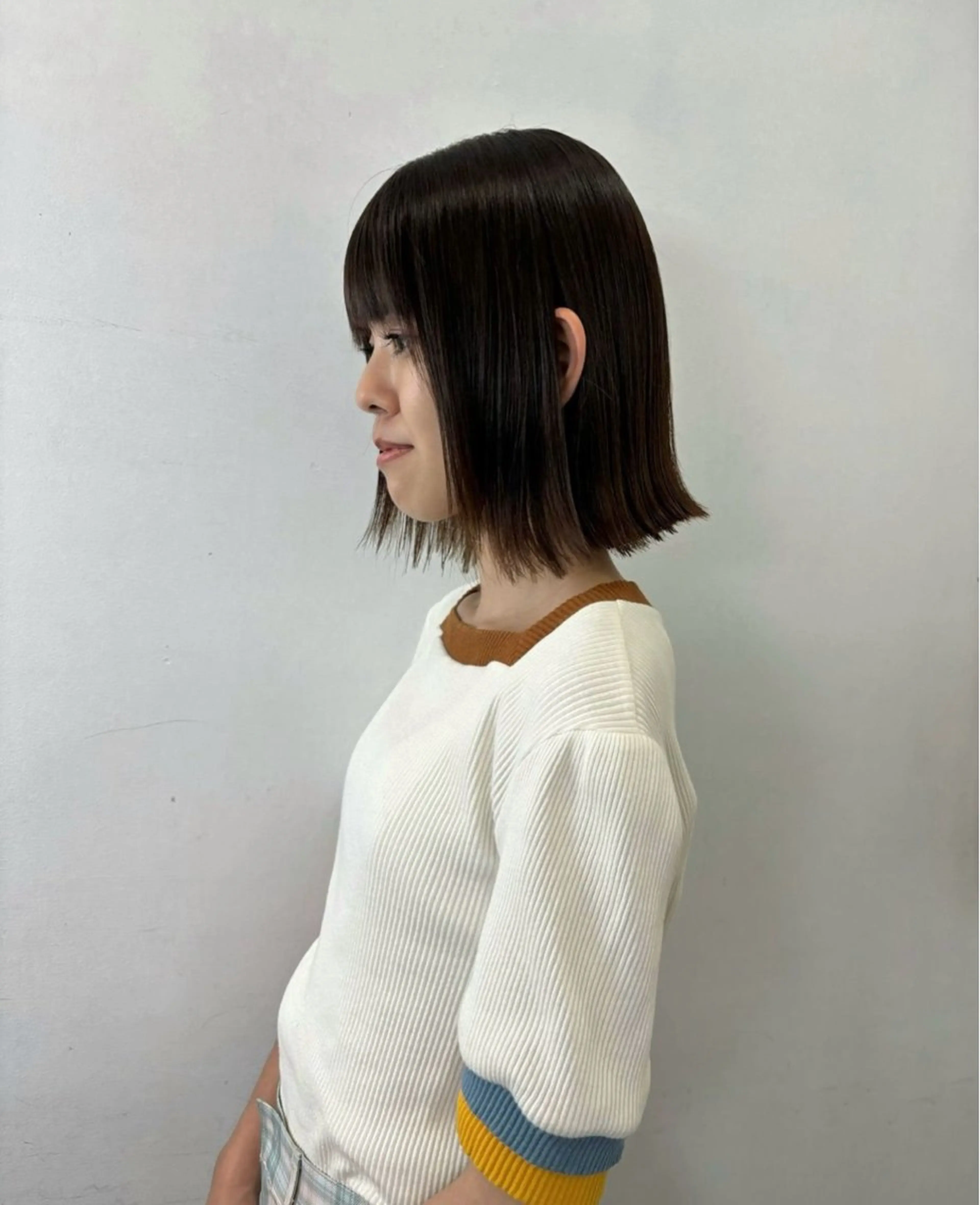 ミディアム 髪質改善 トリートメント 栗崎 菜弥のヘアスタイル