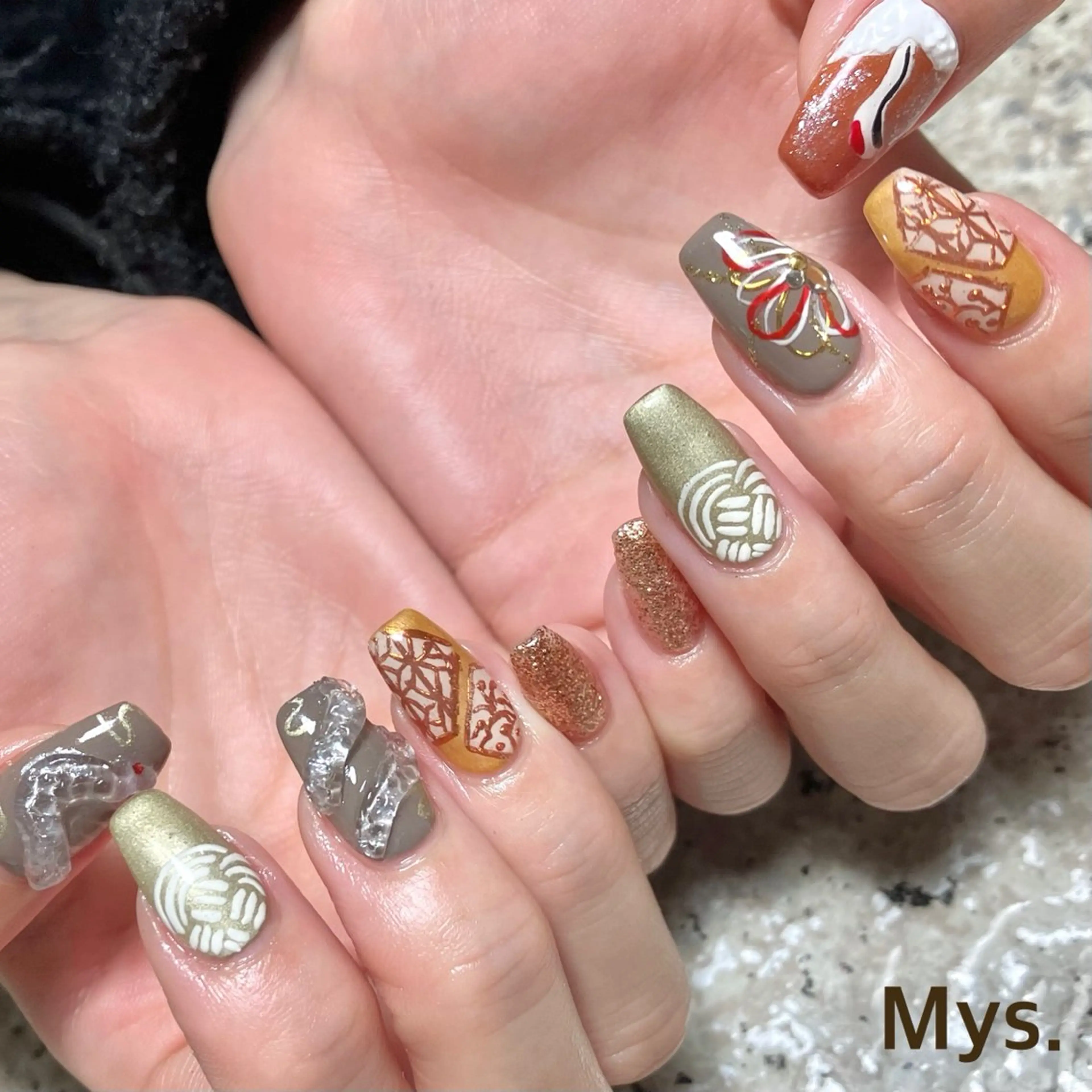 ネイル ハンドネイル Mys. 三上紗紀のネイルデザイン