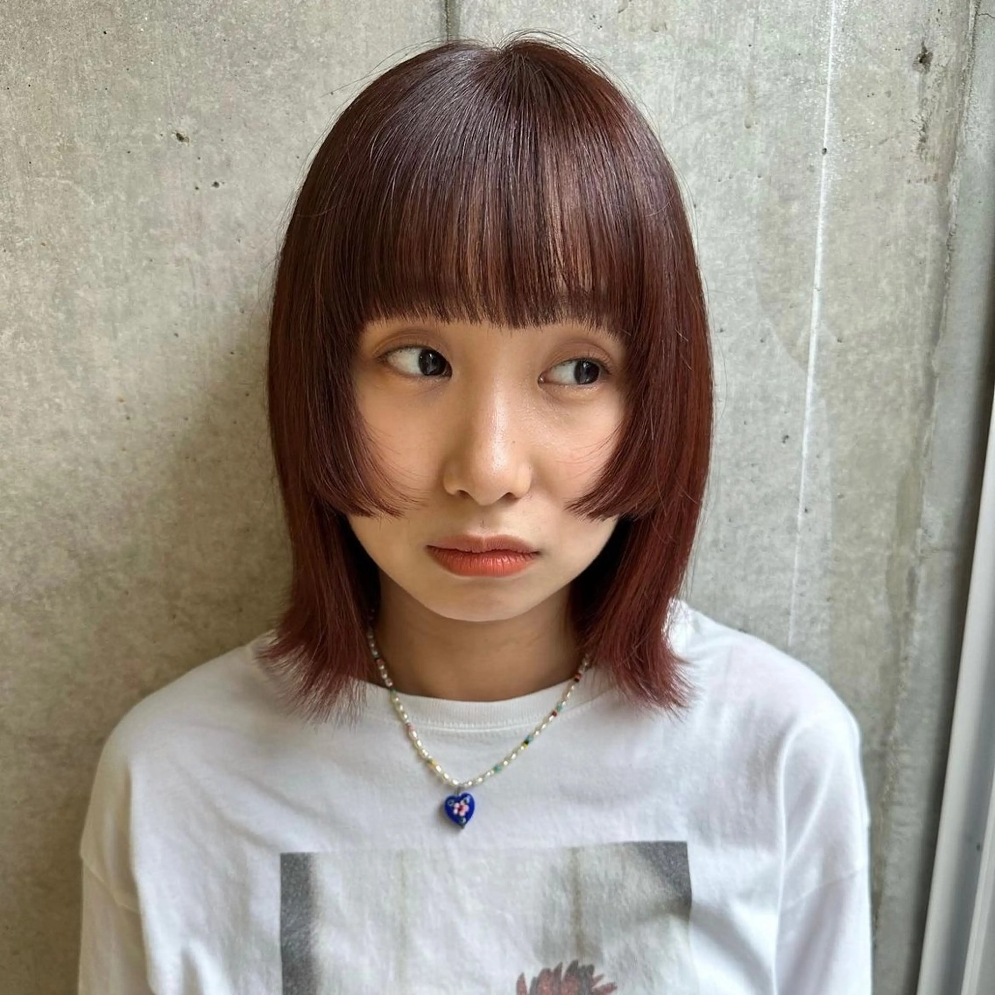 ミディアム カラー ブリーチ ブラウンカラー FavyS所属・マツウラ サキミのヘアスタイル
