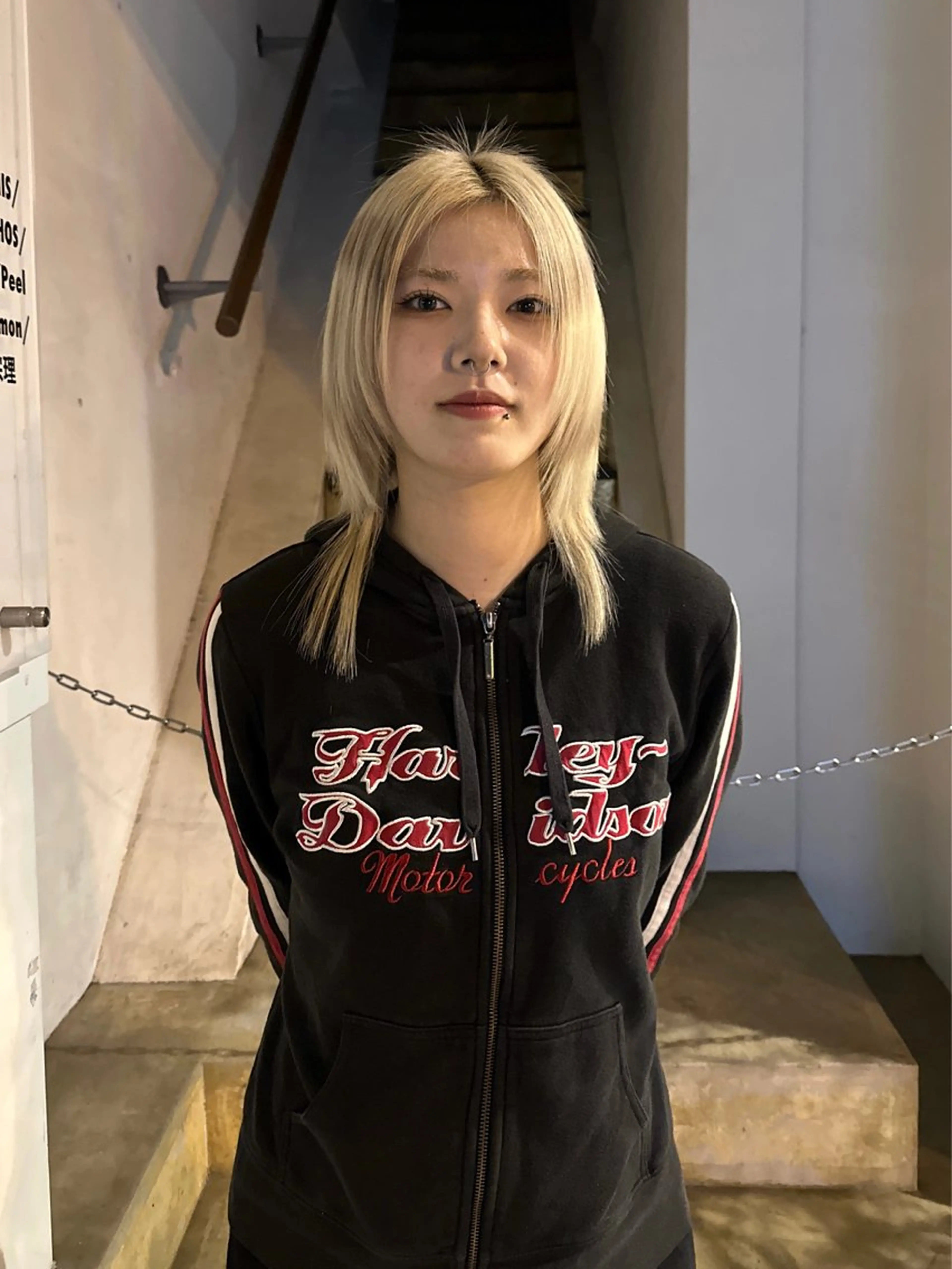 ミディアム カラー ヘアカラー 松本 雪愛のヘアスタイル