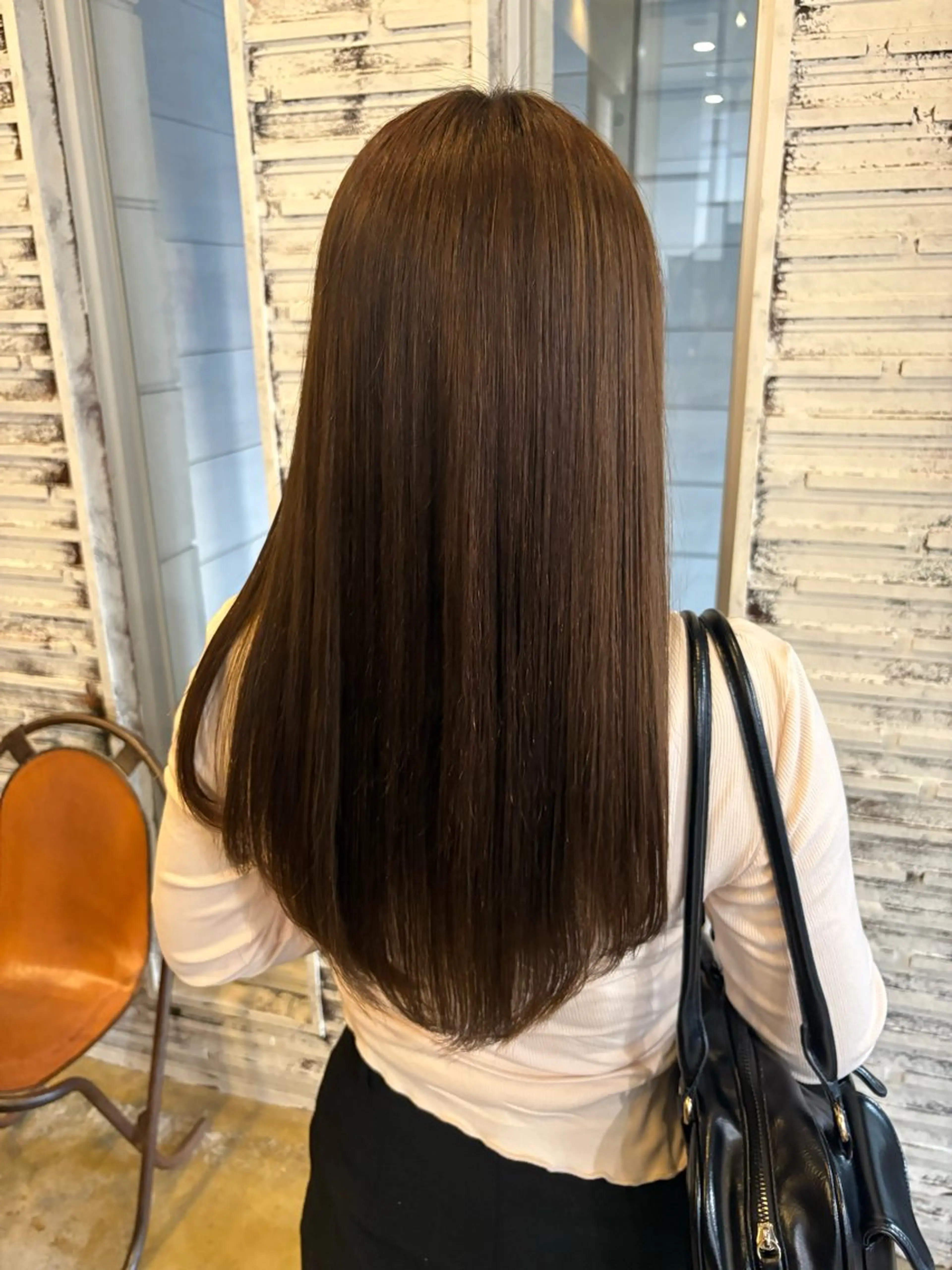 ロング 髪質改善 縮毛矯正 酸性ストレート ✨艶ブリーチカラー✨ 酸性ストレート光太郎のヘアスタイル