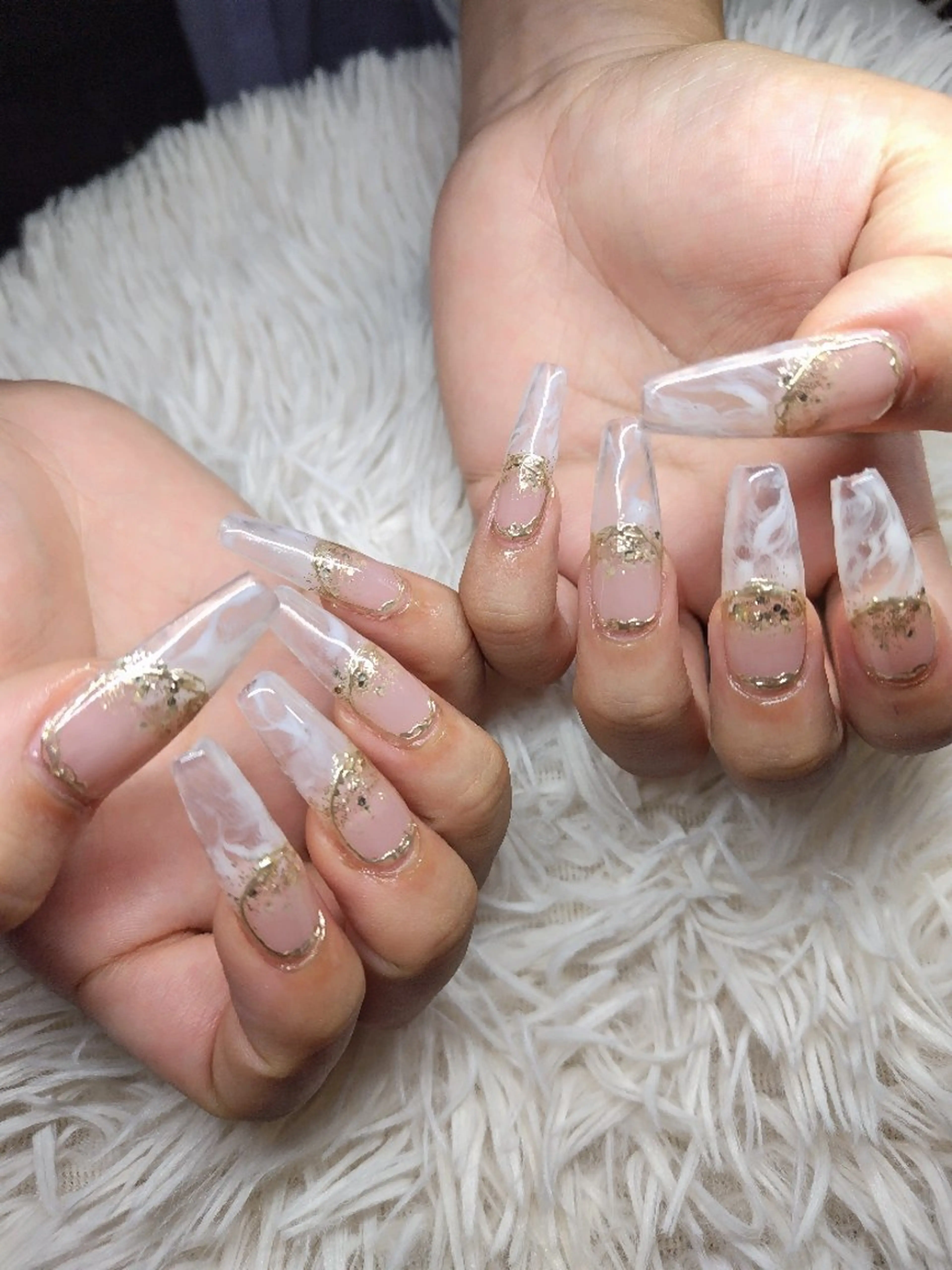 ネイル クリアネイル 長さ出し ハンドネイル nailsalon asupida所属・asupida💎 mieのネイルデザイン