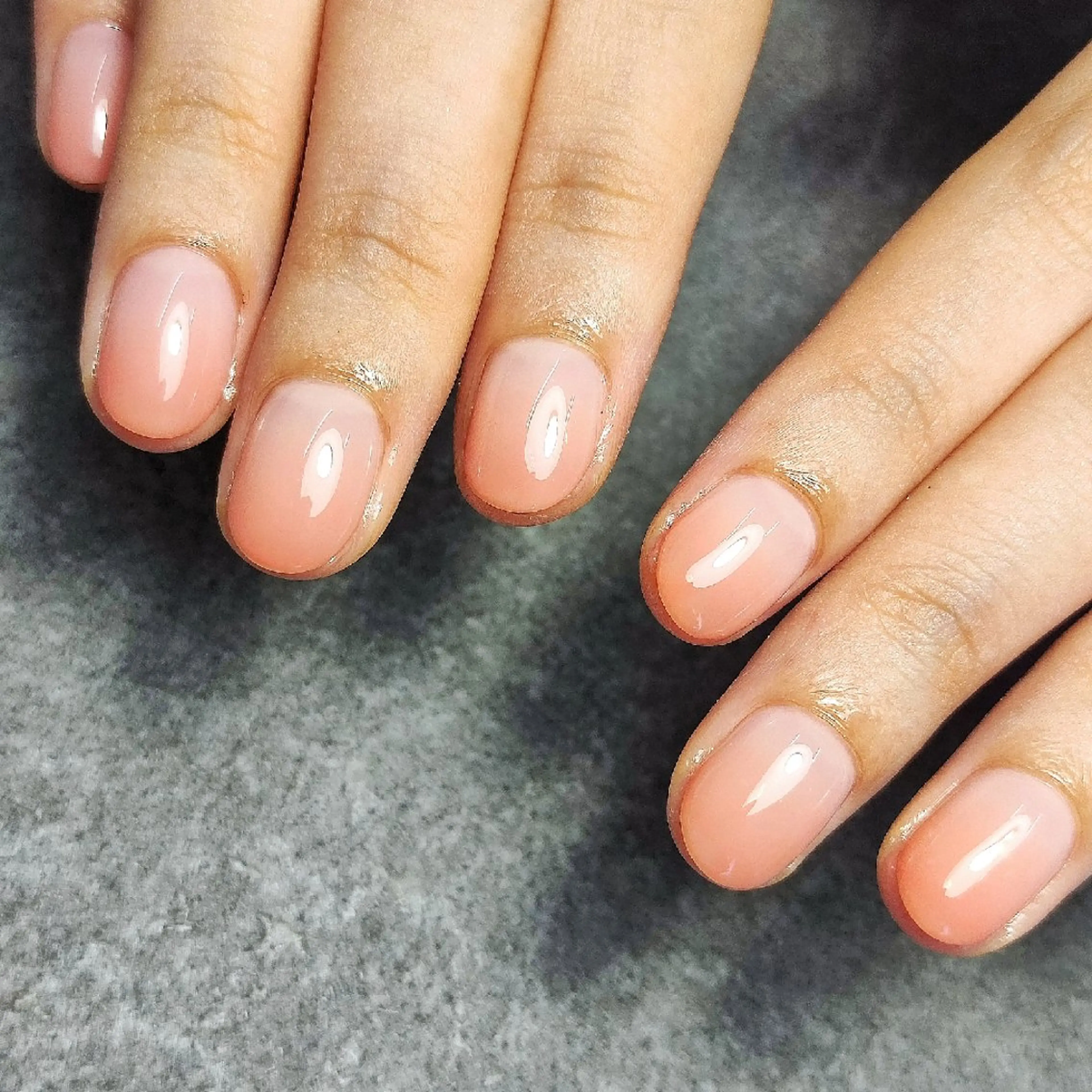 ネイル グラデーション オレンジ ハンドネイル 個人サロン saltnailのネイルデザイン