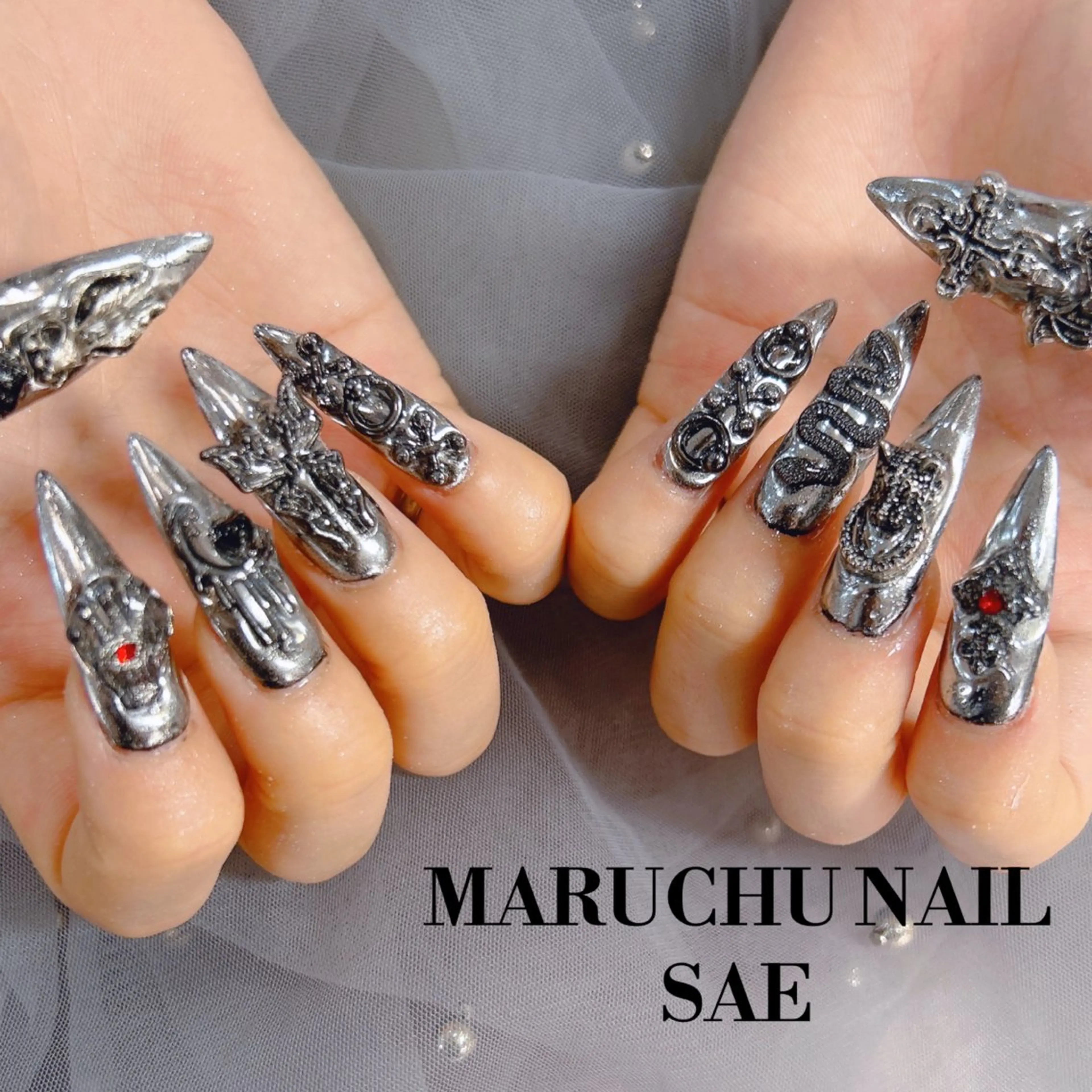 ネイル ハンドネイル MARUCHU SAE👽のネイルデザイン