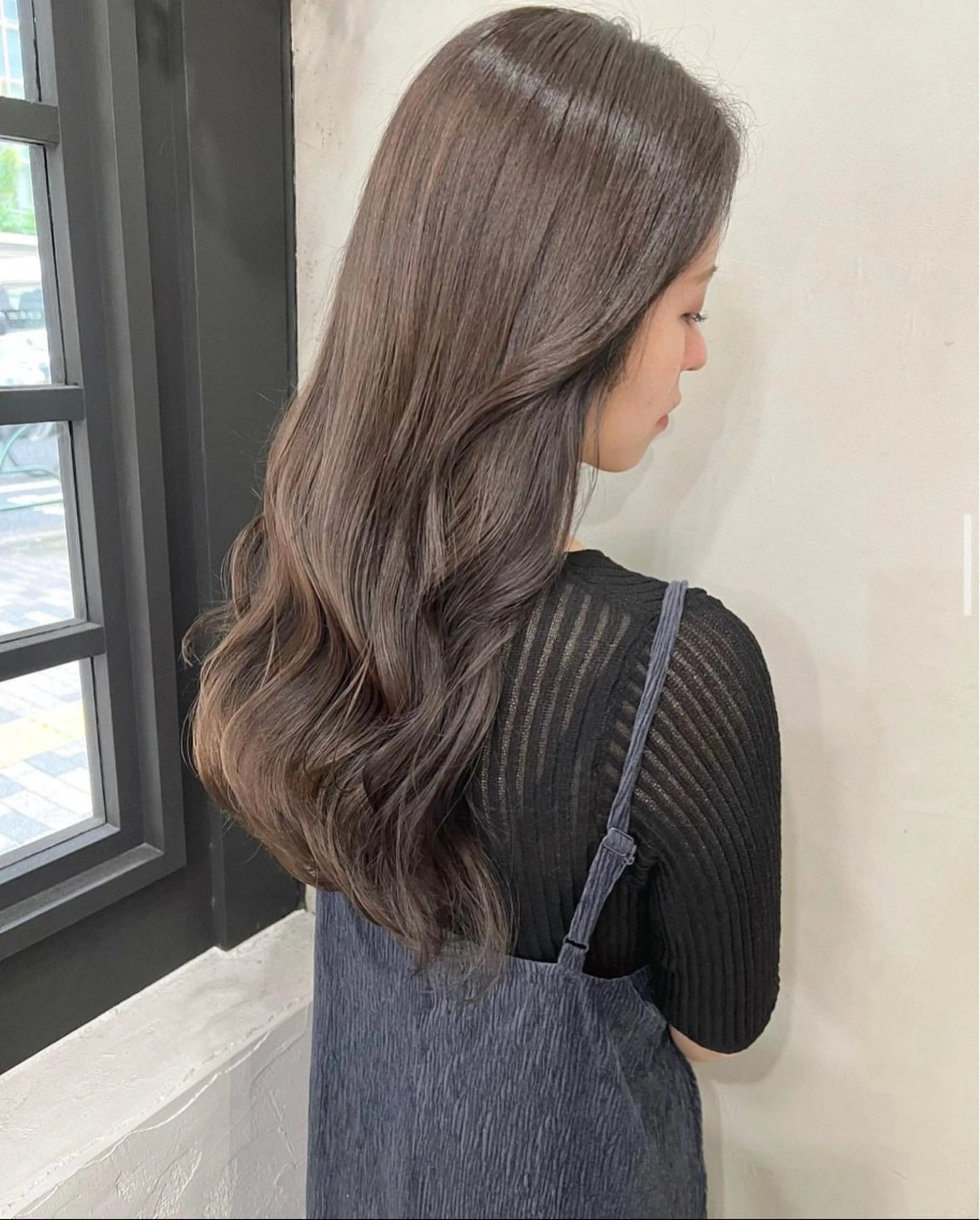 ロング カラー グレージュ ヘアカラー ヘッドスパ ✨メンズ縮毛モデル 募集✨イブキのヘアスタイル