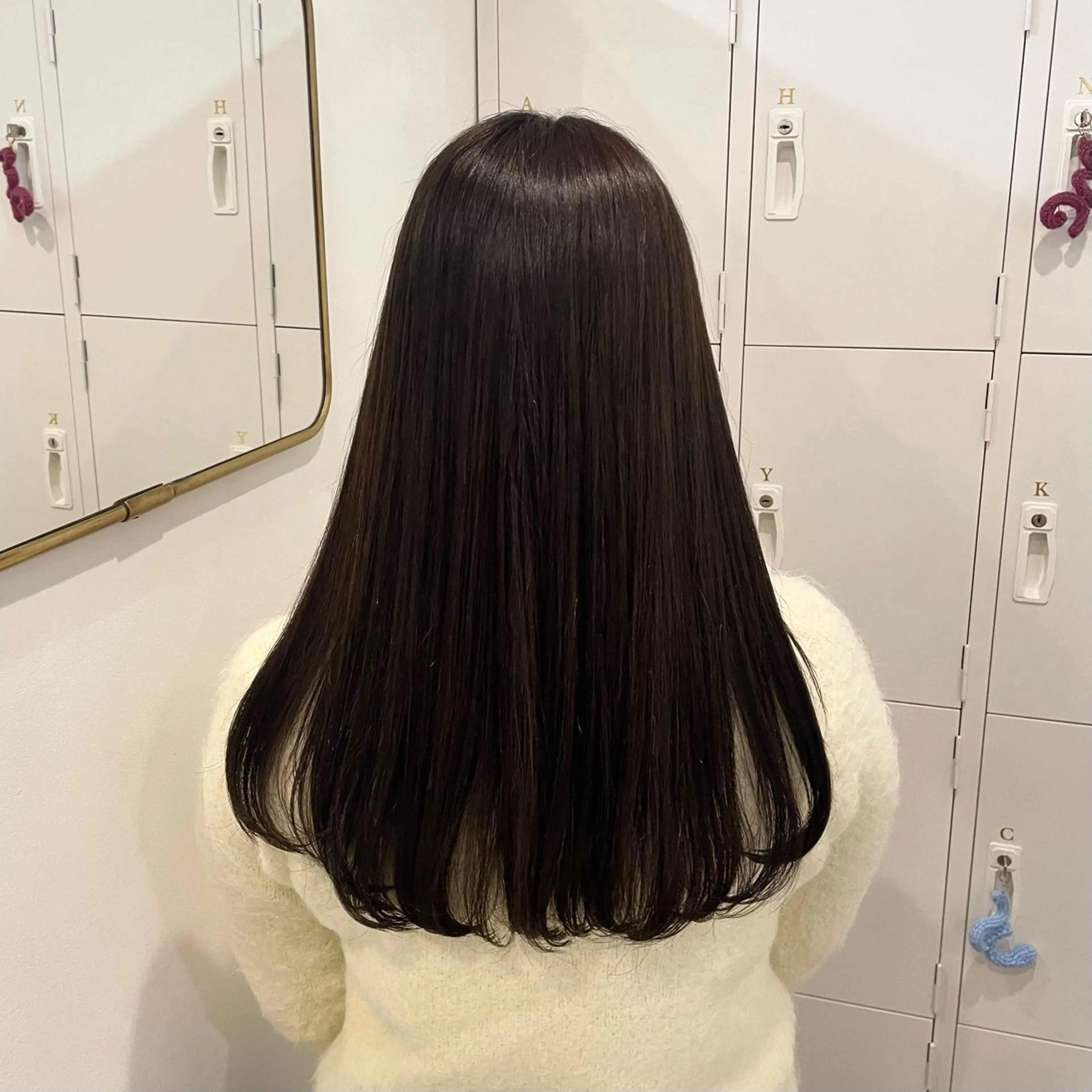 ロング カラー カット ヘアカラー トリートメント canon/レイヤー /透明感カラーのヘアスタイル