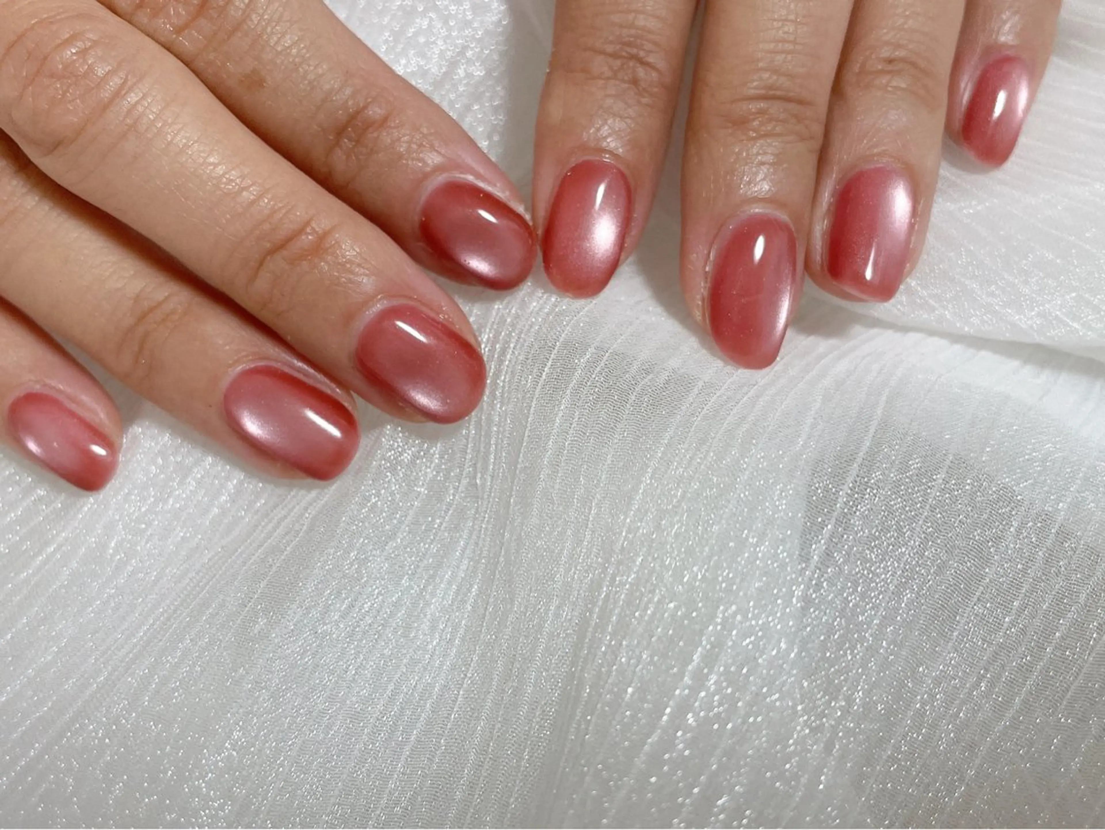 ネイル オーロラネイル ブルー フットネイル フレンチネイル ジェルネイル ハンドネイル kiki nail たまプラーザのネイルデザイン