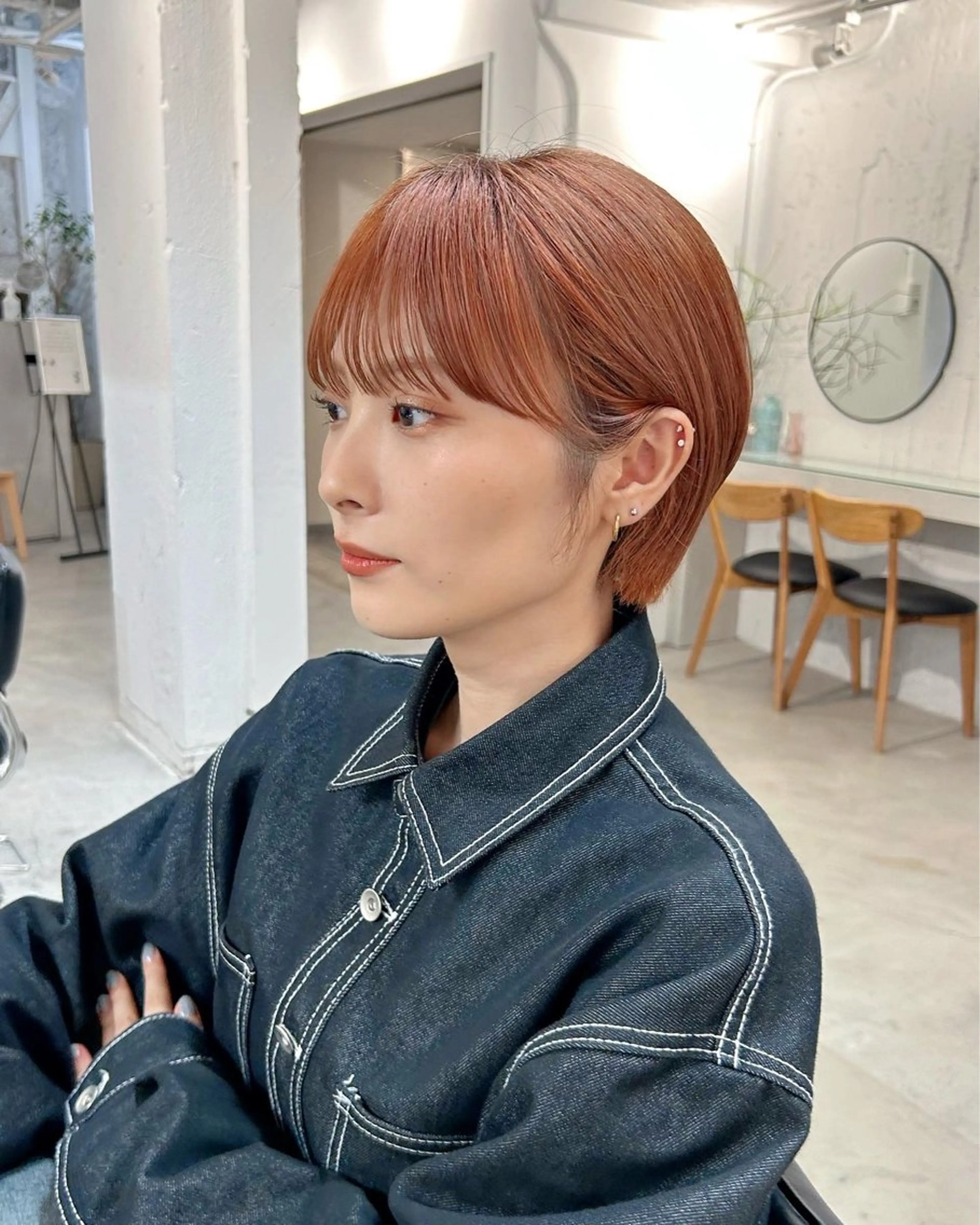 ショート ワイドバング カット ヘアカラー ❤️ショートカット ・顔周りカット❤️のヘアスタイル