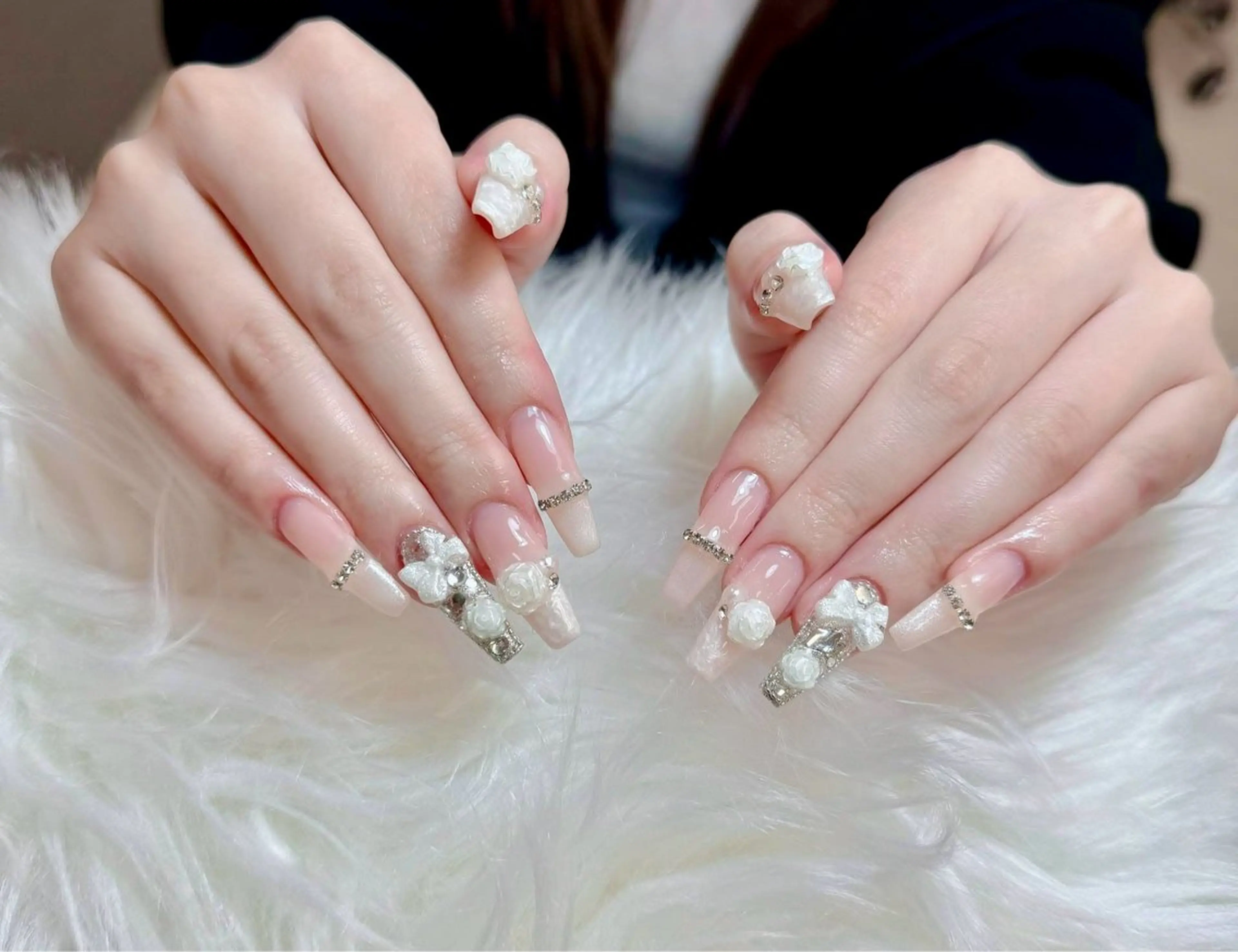 ネイル アートネイル チークネイル 長さ出し フットネイル フレンチネイル Lily nails studio所属・Lily nails studioのネイルデザイン