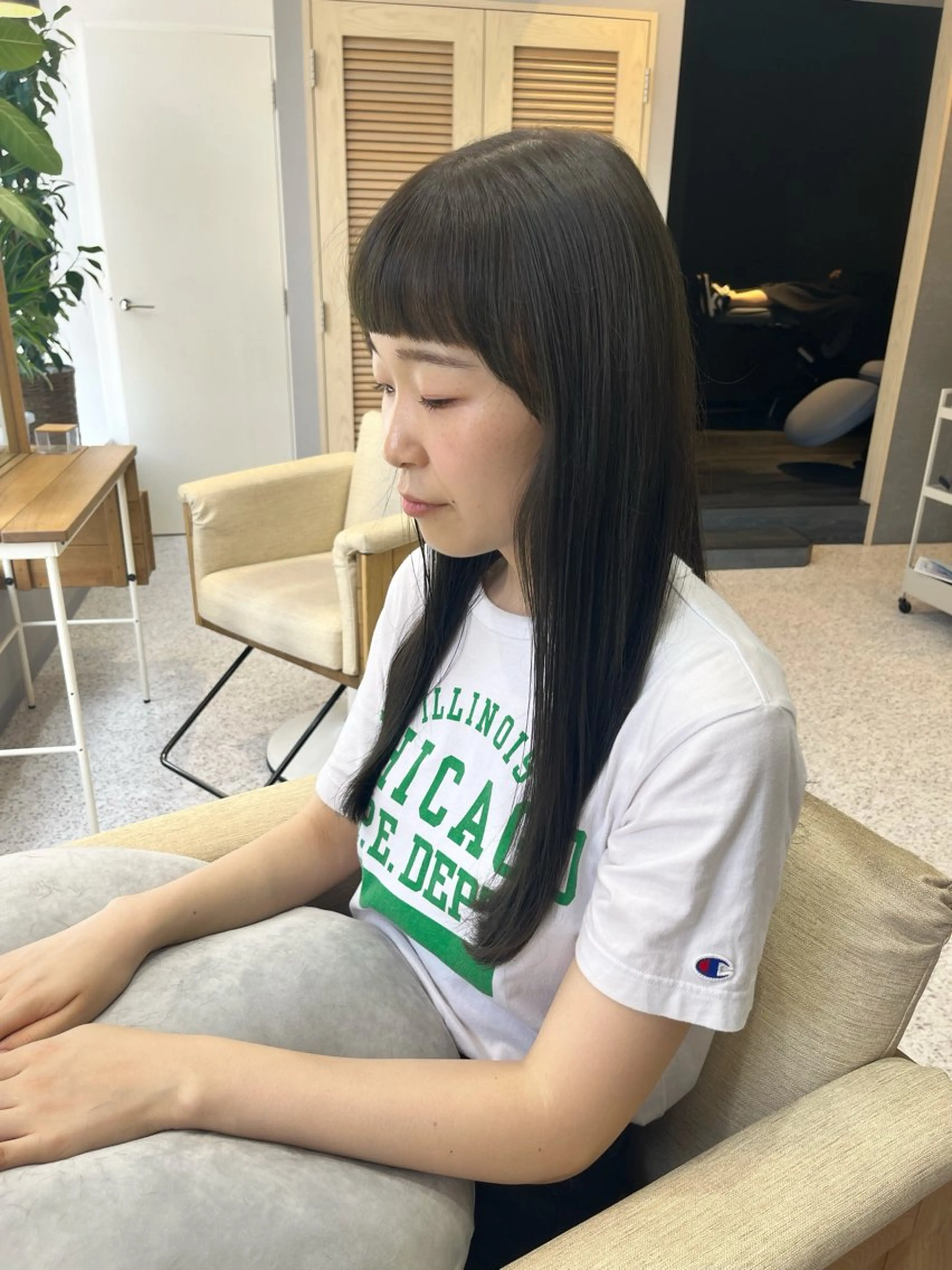 ロング カラー 透明感カラー グレージュ オリーブグレージュ オリーブグレー ヘアカラー 仙台/駅近/ AUTHEN/アンズのヘアスタイル