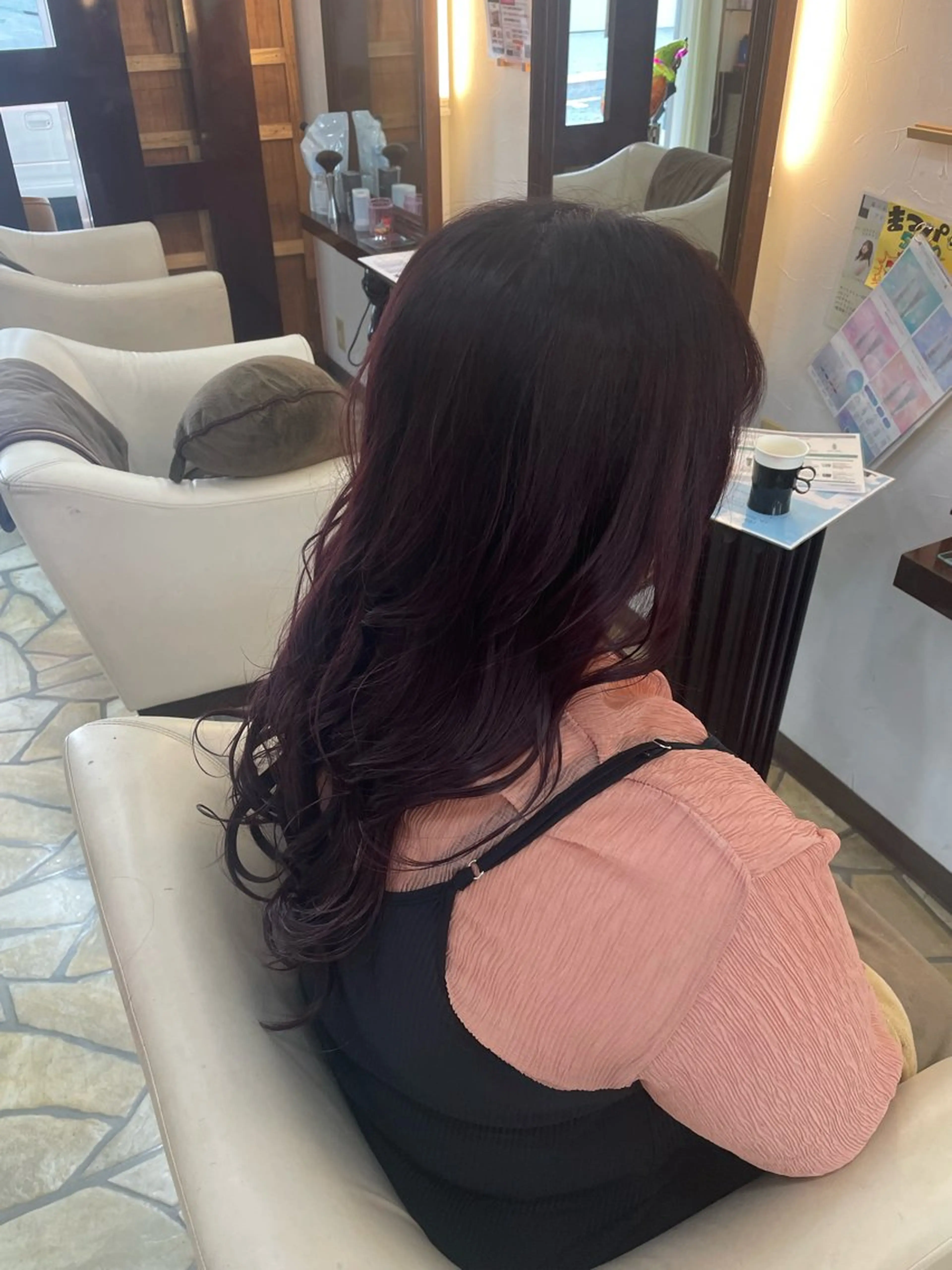 セミロング カット ヘアカラー タツミ マコトのヘアスタイル