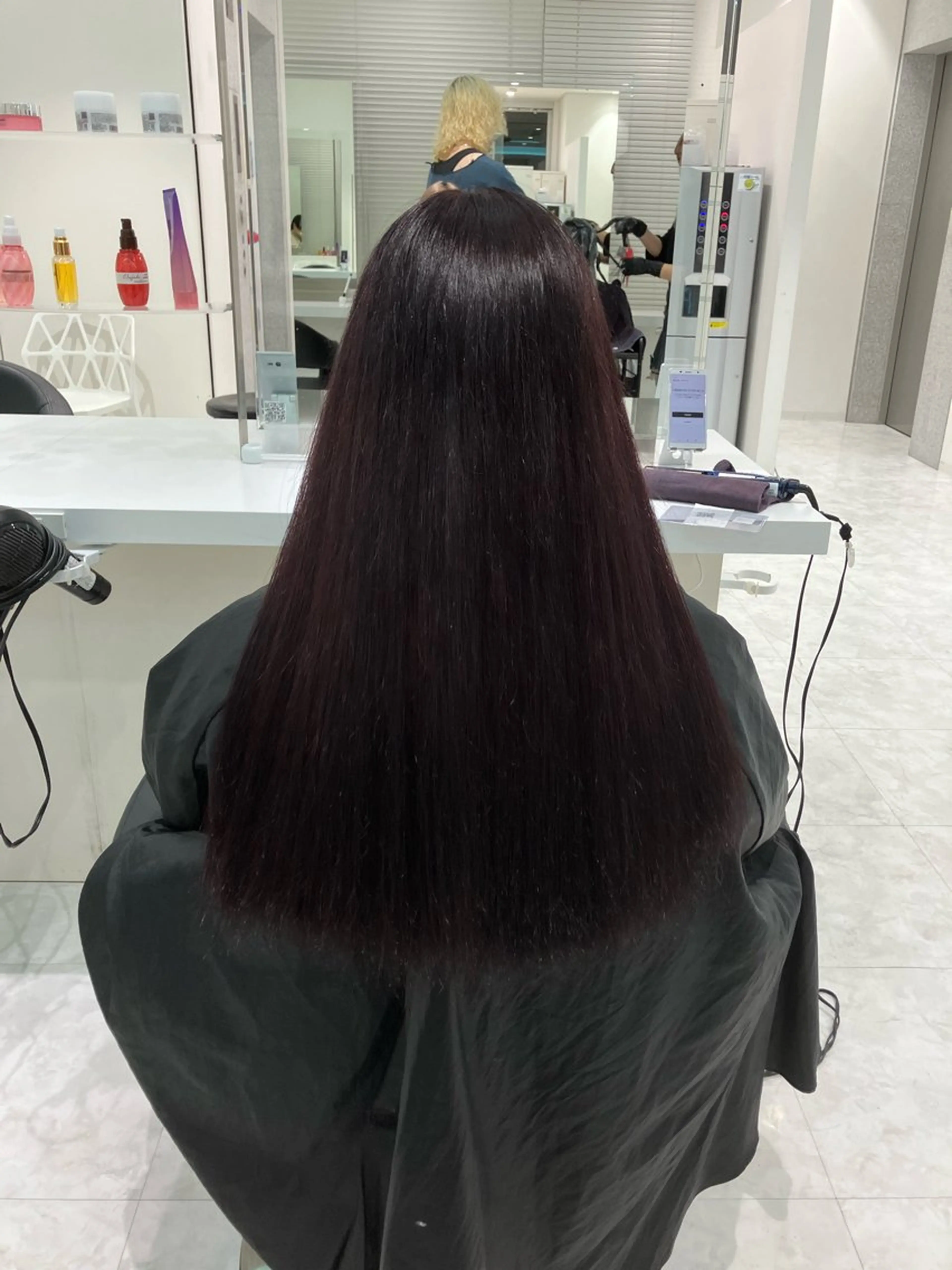 ロング カラー ヘアアレンジ 🫧透明感ラベンダー 似合わせ🫧あい🫧のヘアスタイル