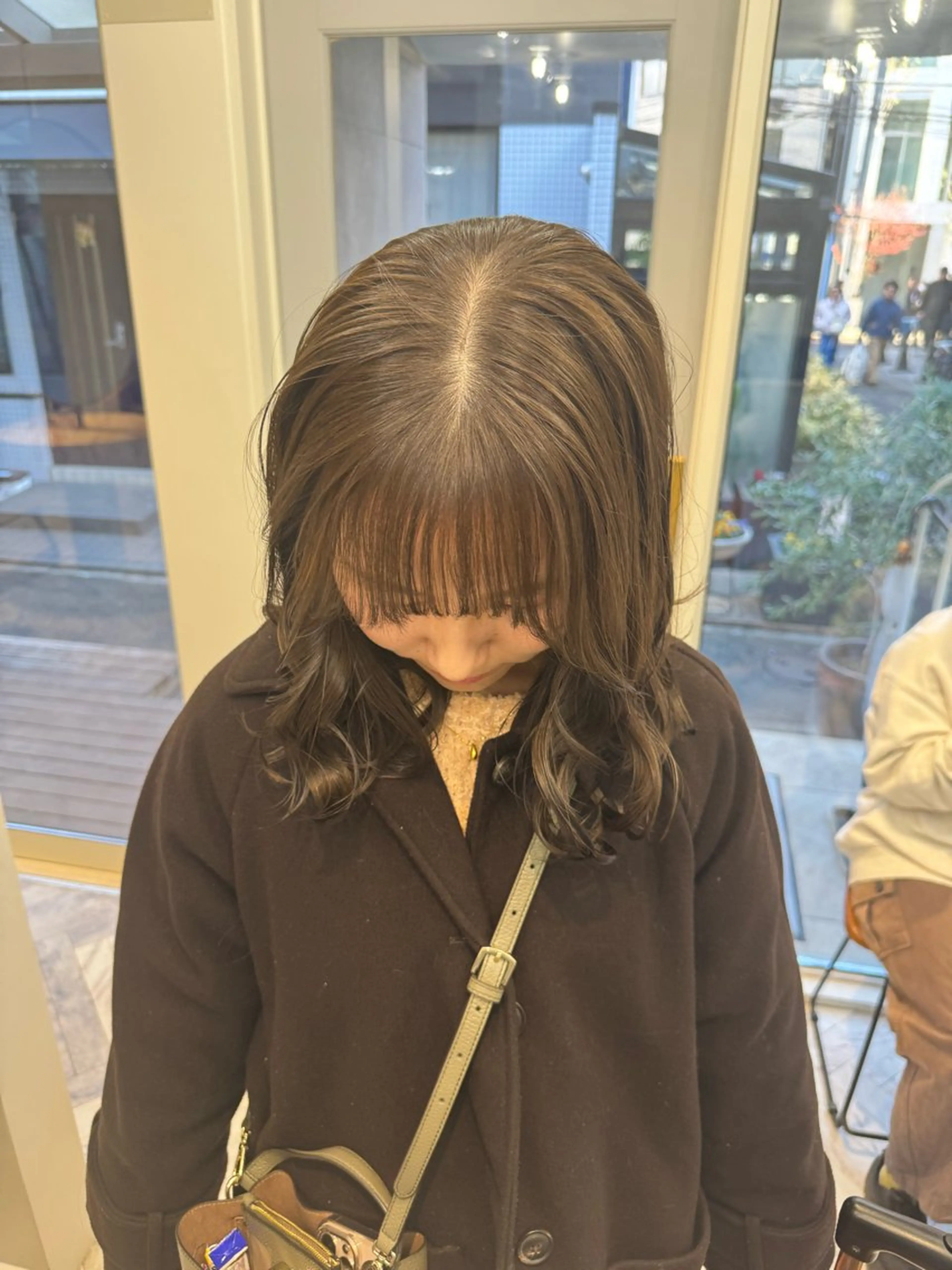セミロング カラー ブラウンカラー オリーブブラウン カット ヘアカラー Lomalia 🤍🫧/makoのヘアスタイル