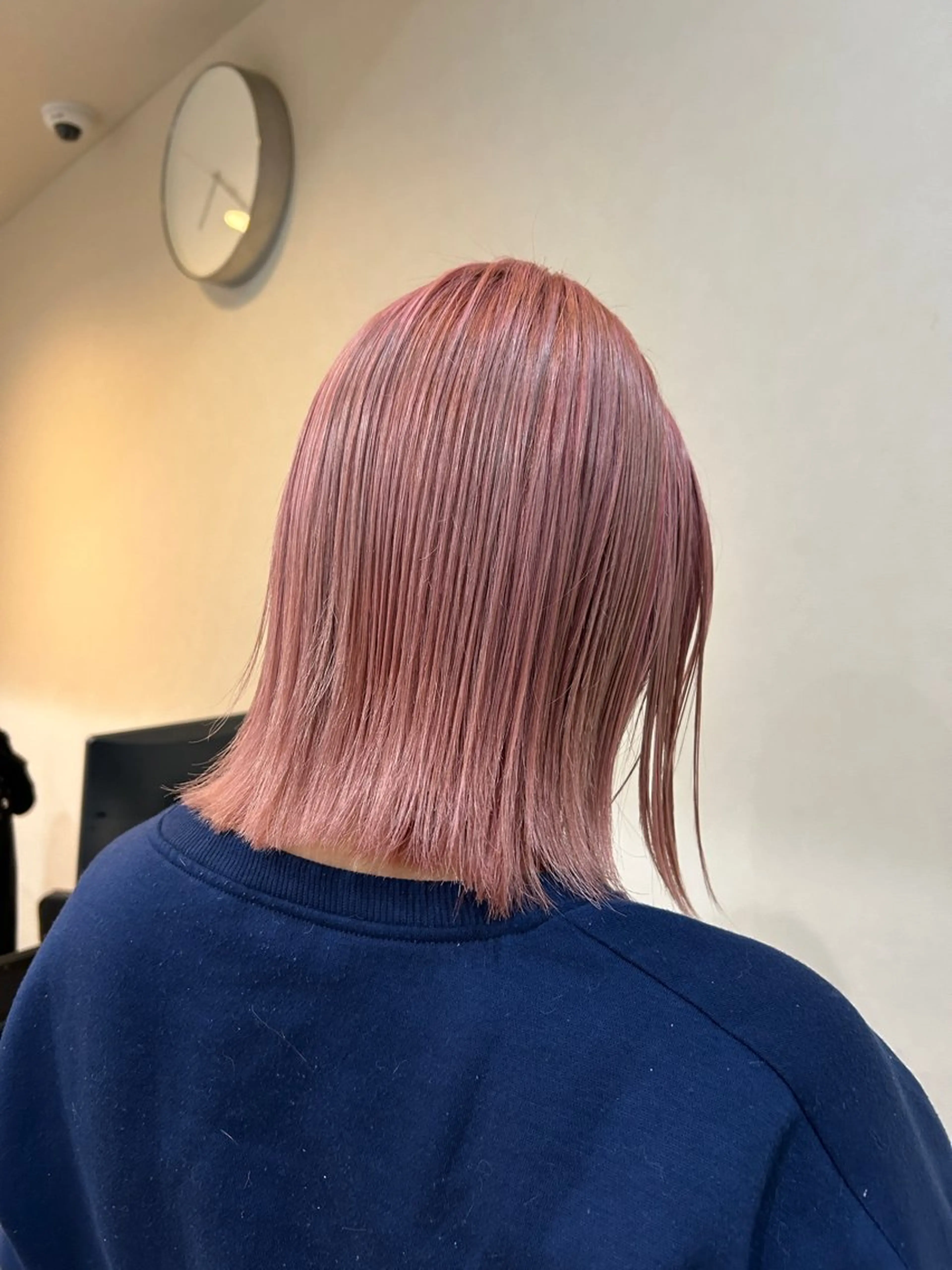 ミディアム カット ヘアカラー トリートメント ボブ/透明感カラー 🧸YUI❤️のヘアスタイル