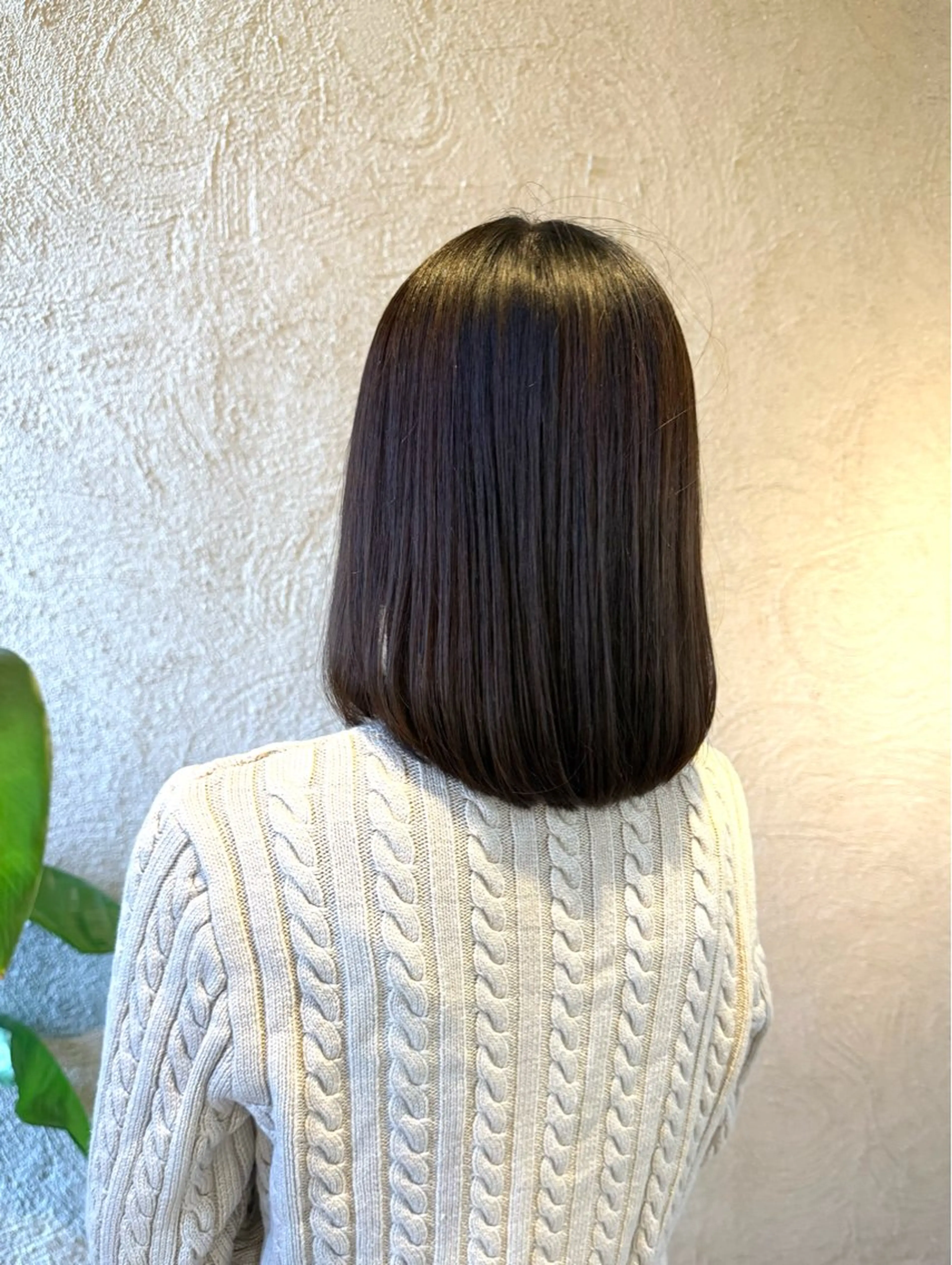 ミディアム うる艶/髪質改善/ 透明感カラー/toaのヘアスタイル