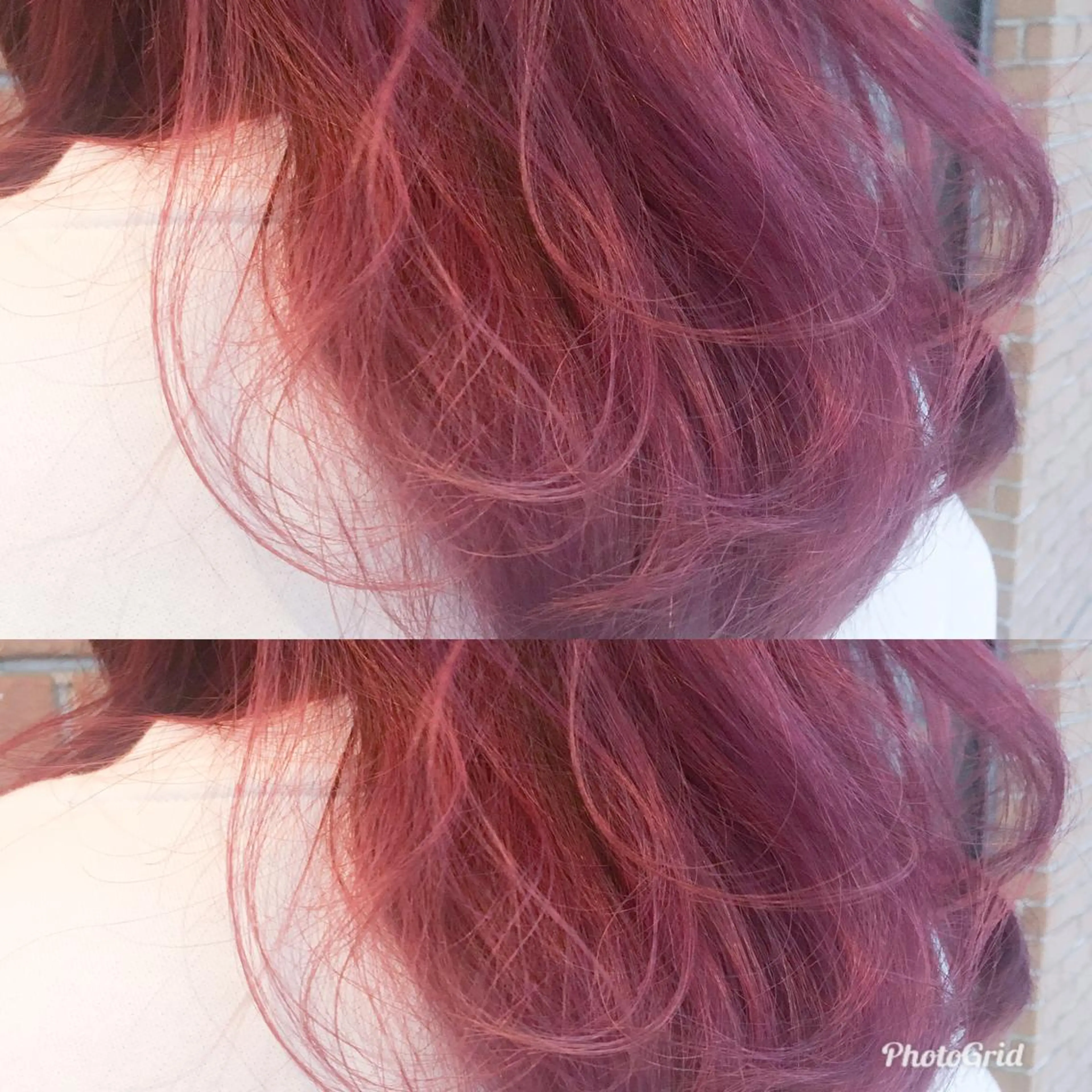 セミロング カラー ラベンダーカラー ピンクカラー ピンクラベンダー 北條 優輝のヘアスタイル