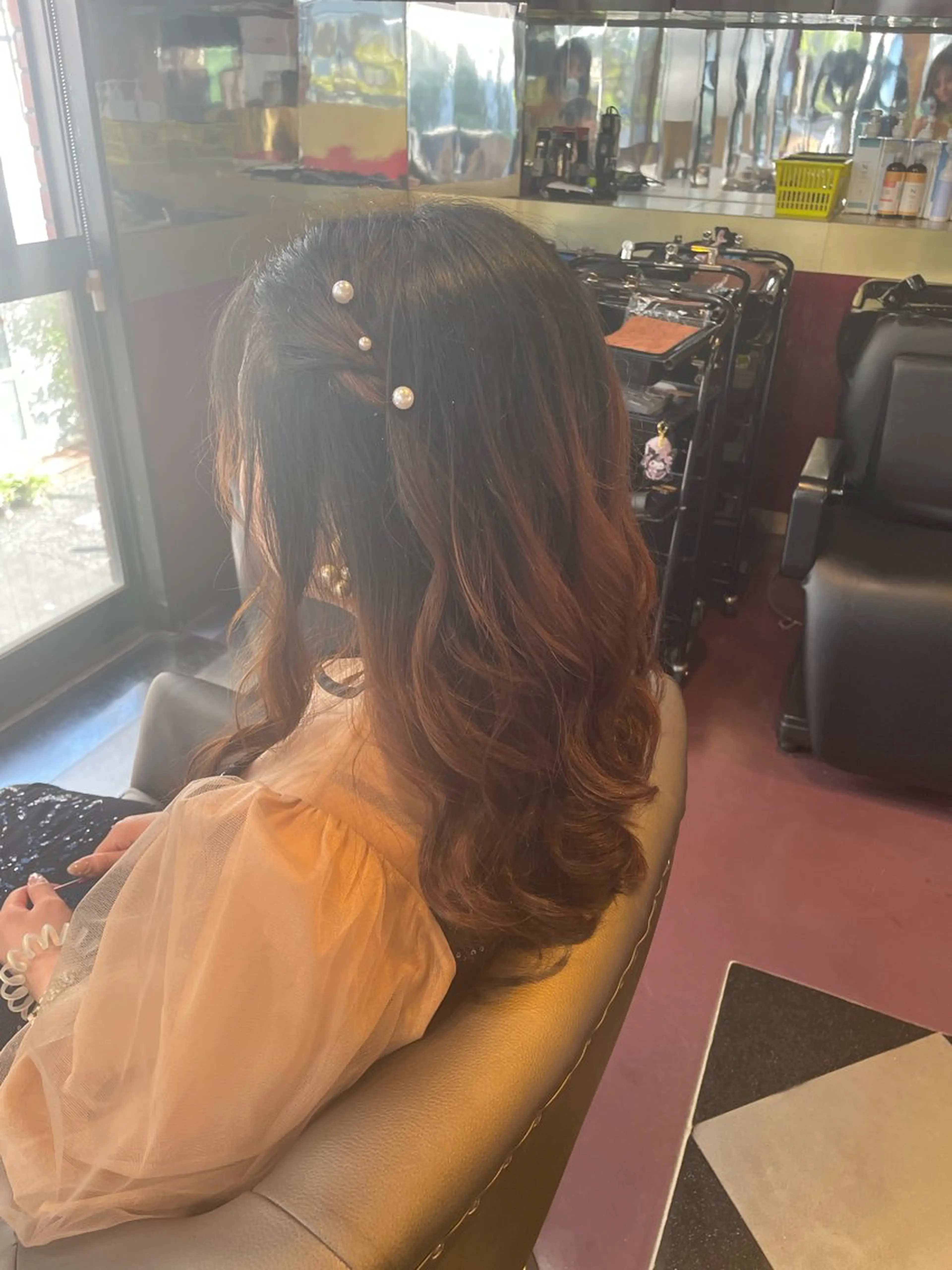セミロング ヘアアレンジ 👑派手髪/カット 👑ANRYのヘアスタイル