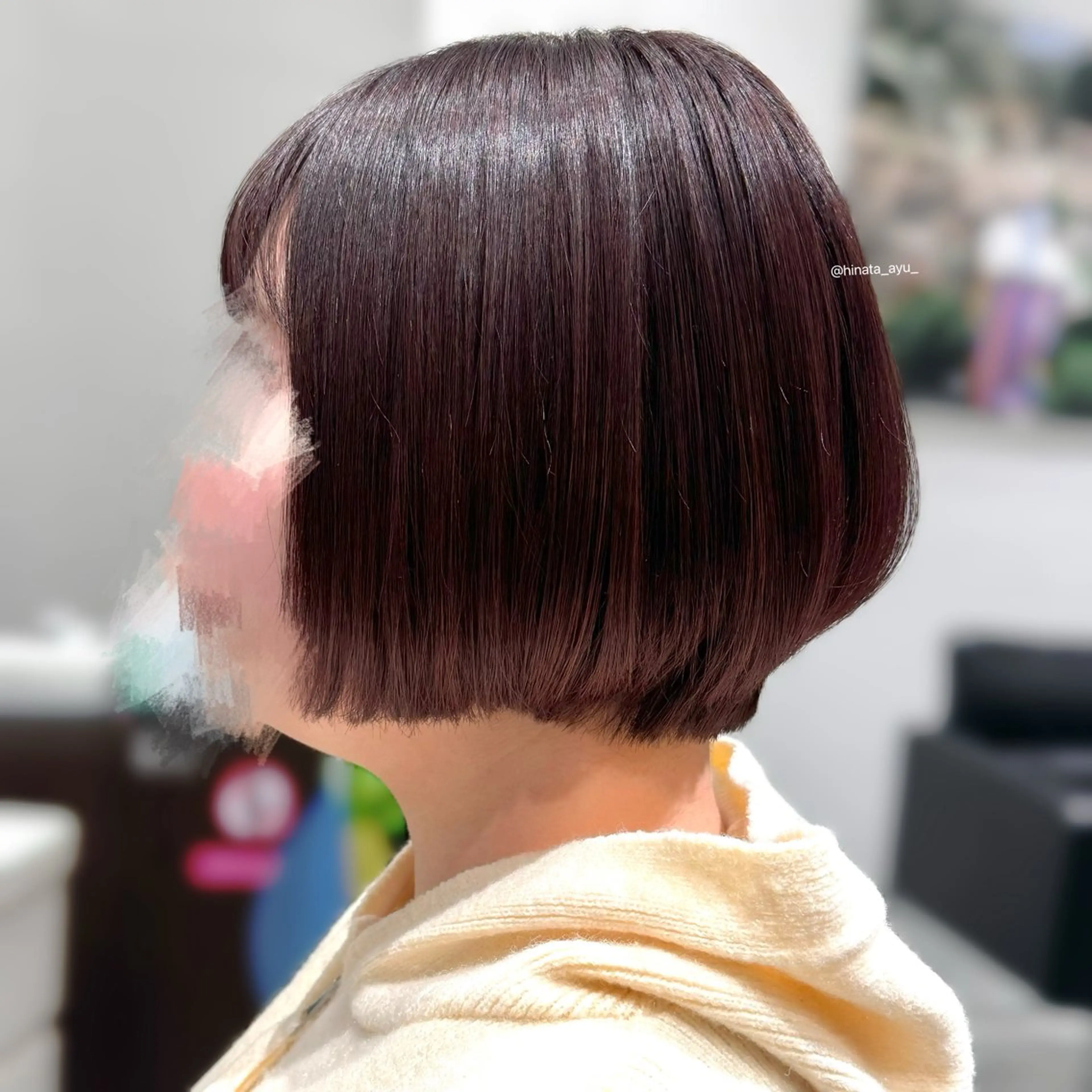 ショート カラー ショートボブ グラデーションカラー ボブ ショートヘア ひなた あゆみのヘアスタイル