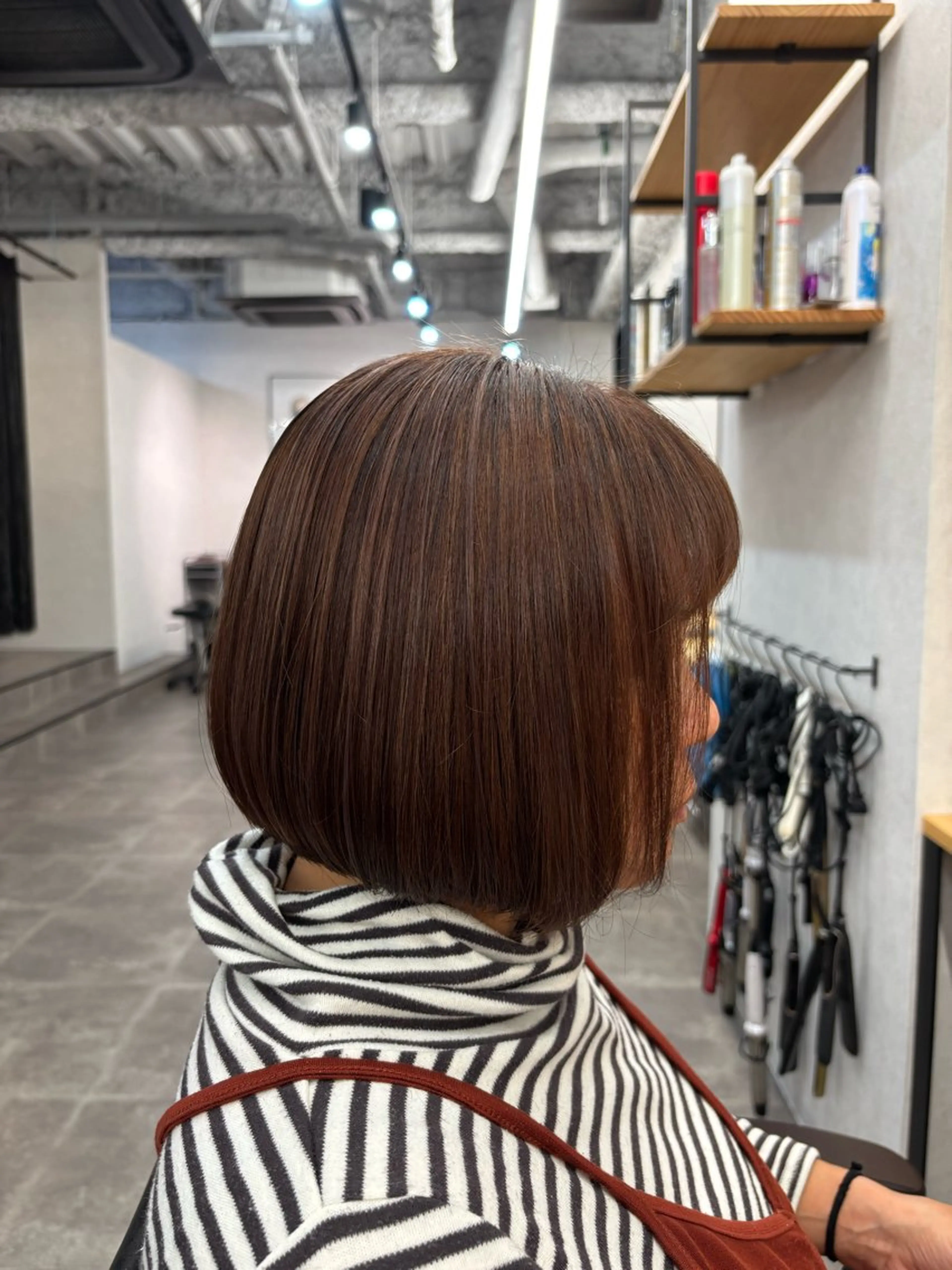 ミディアム パープルカラー ヘアカラー トリートメント エクステ/心斎橋/ ハイトーン/ミサキのヘアスタイル
