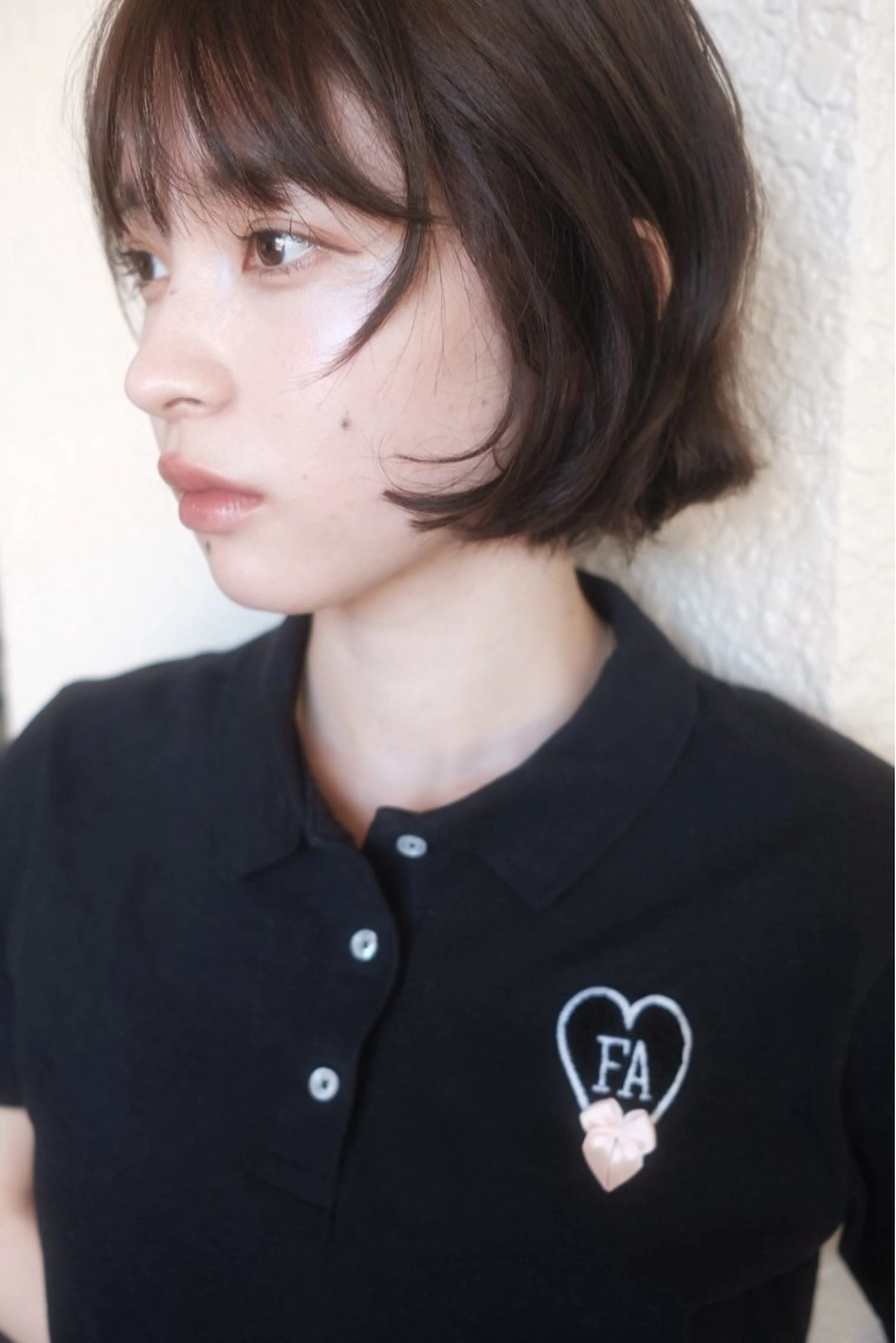ミディアム ボブレイヤー ボブ レイヤーカット her所属・kaito /都立大学herのヘアスタイル