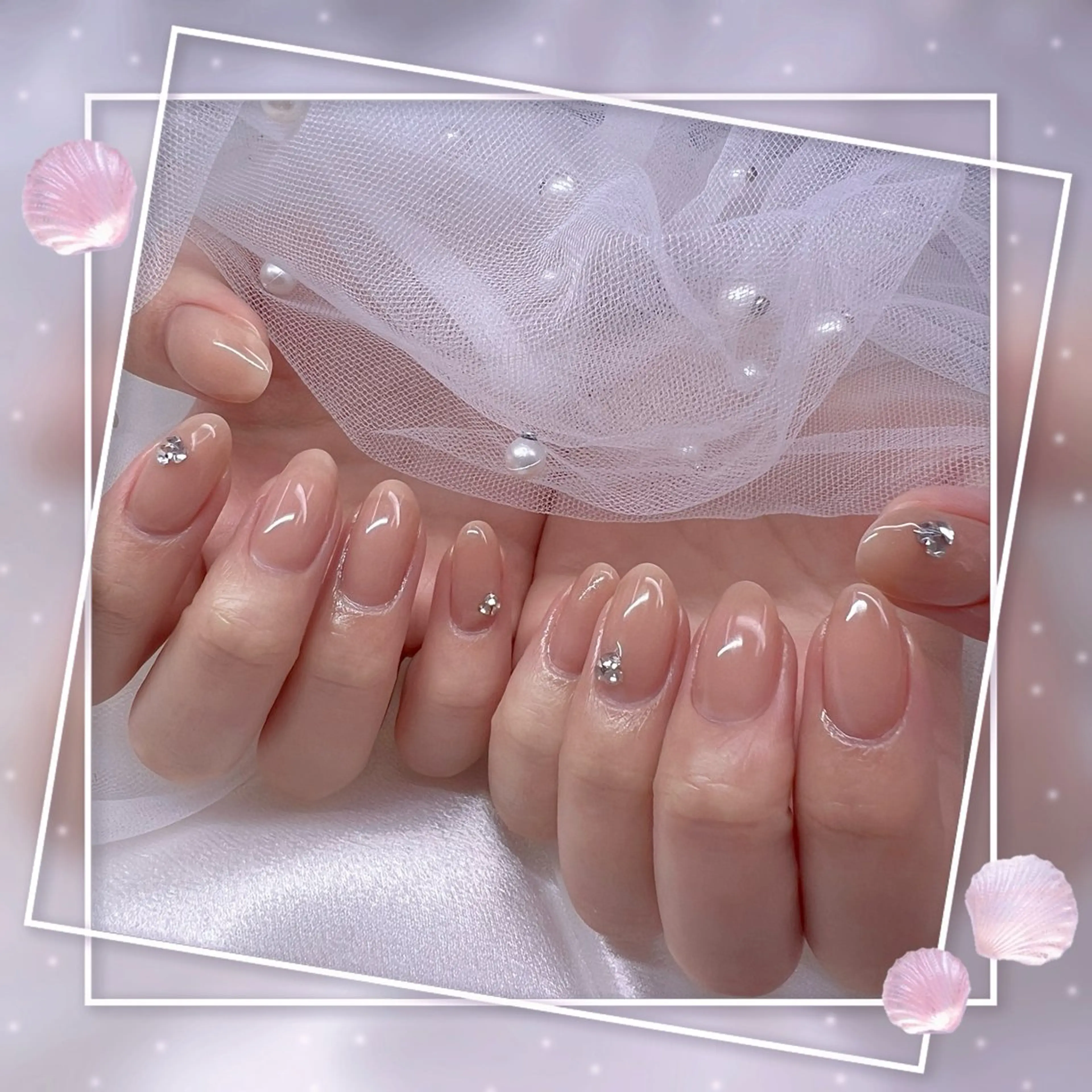 ネイル チークネイル フレンチネイル ガーリー グラデーション マグネットネイル ハンドネイル ハンドケア Chill Nailsalonのネイルデザイン