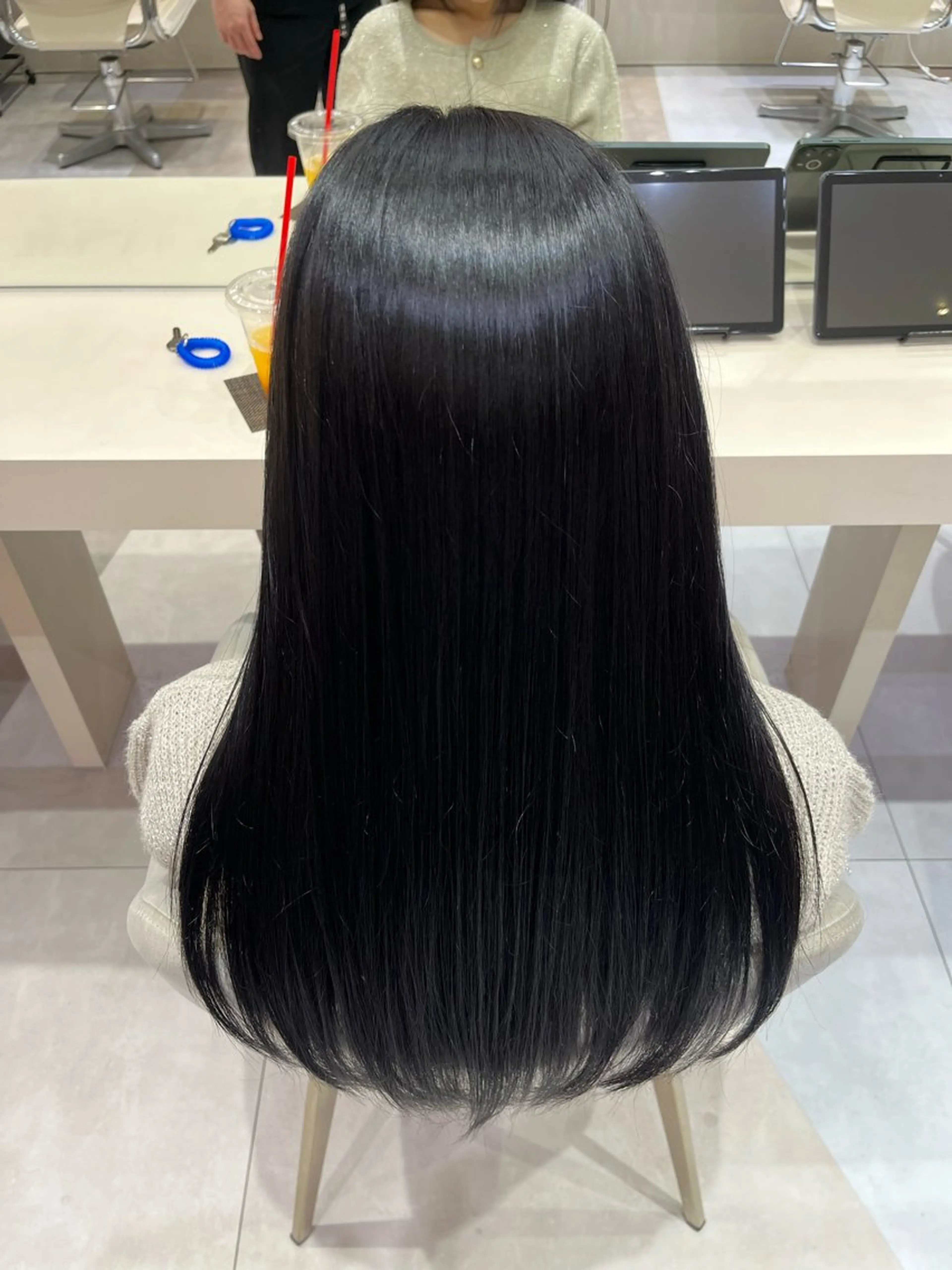 ロング 縮毛矯正 k-two 関 七海のヘアスタイル
