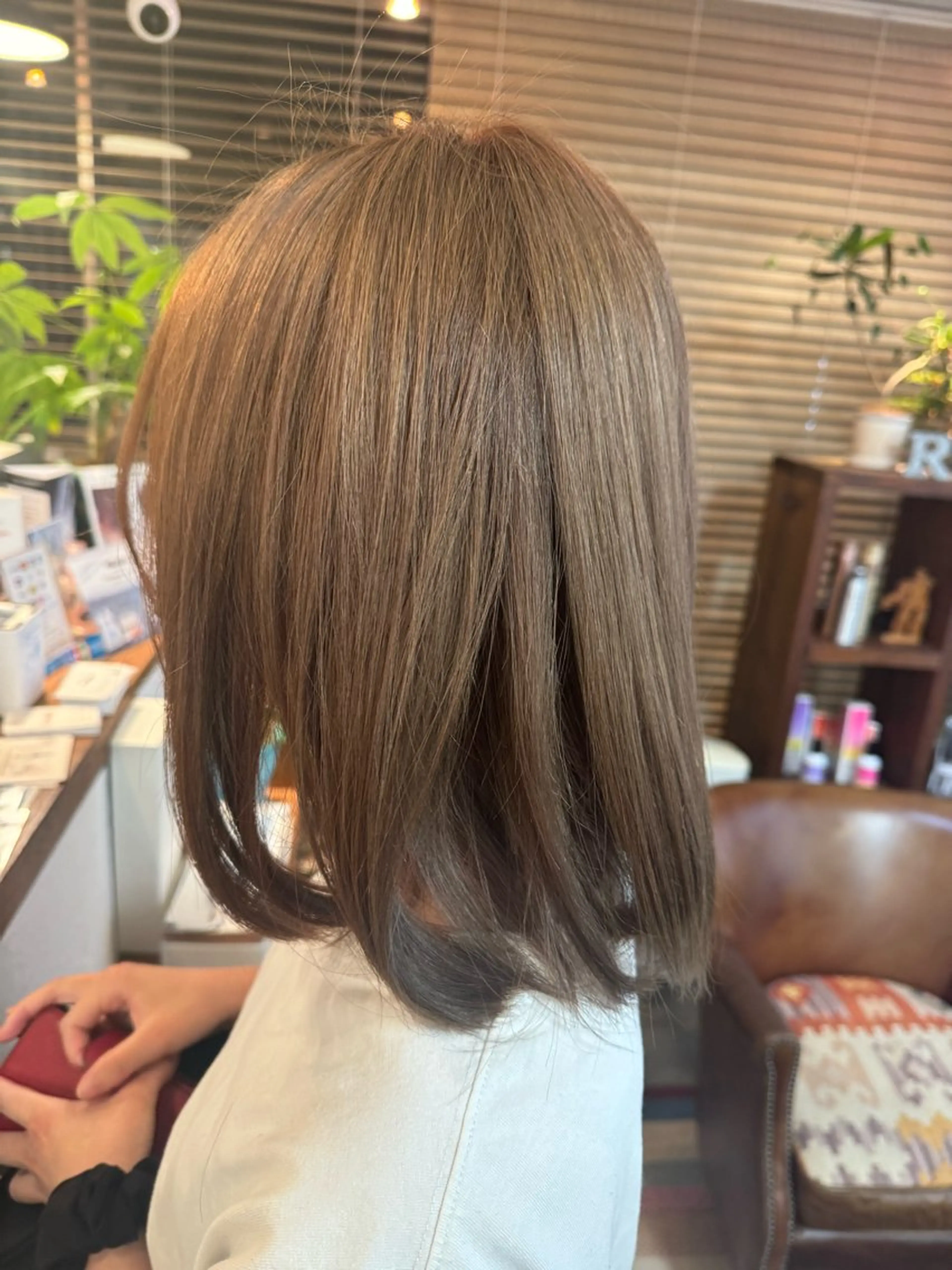 ミディアム カラー ベージュカラー カラーモデル募集 nachiのヘアスタイル