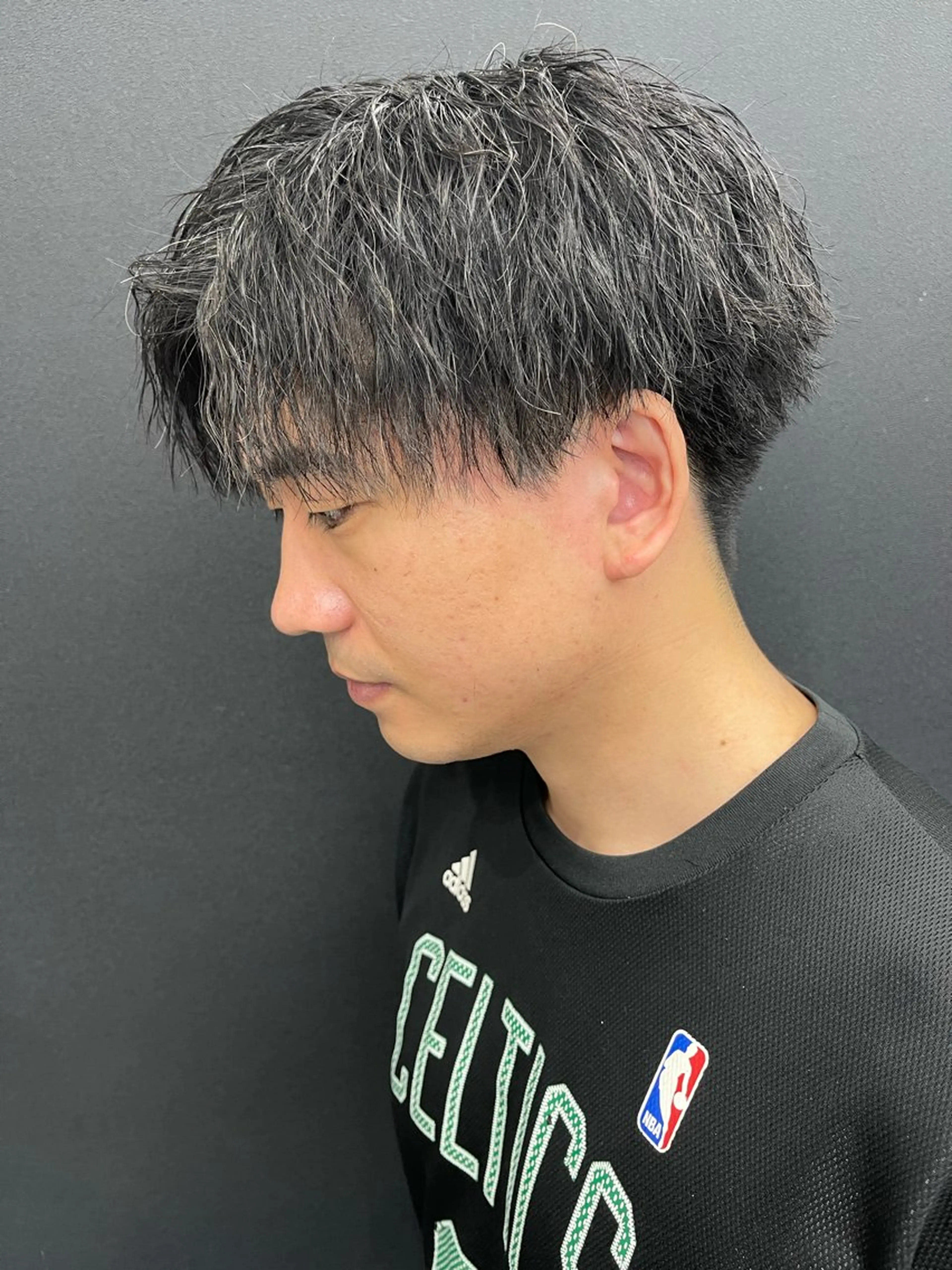ミディアム パーマ メンズ カット パーマ トリートメント beautystadium529所属・高橋 裕利のヘアスタイル