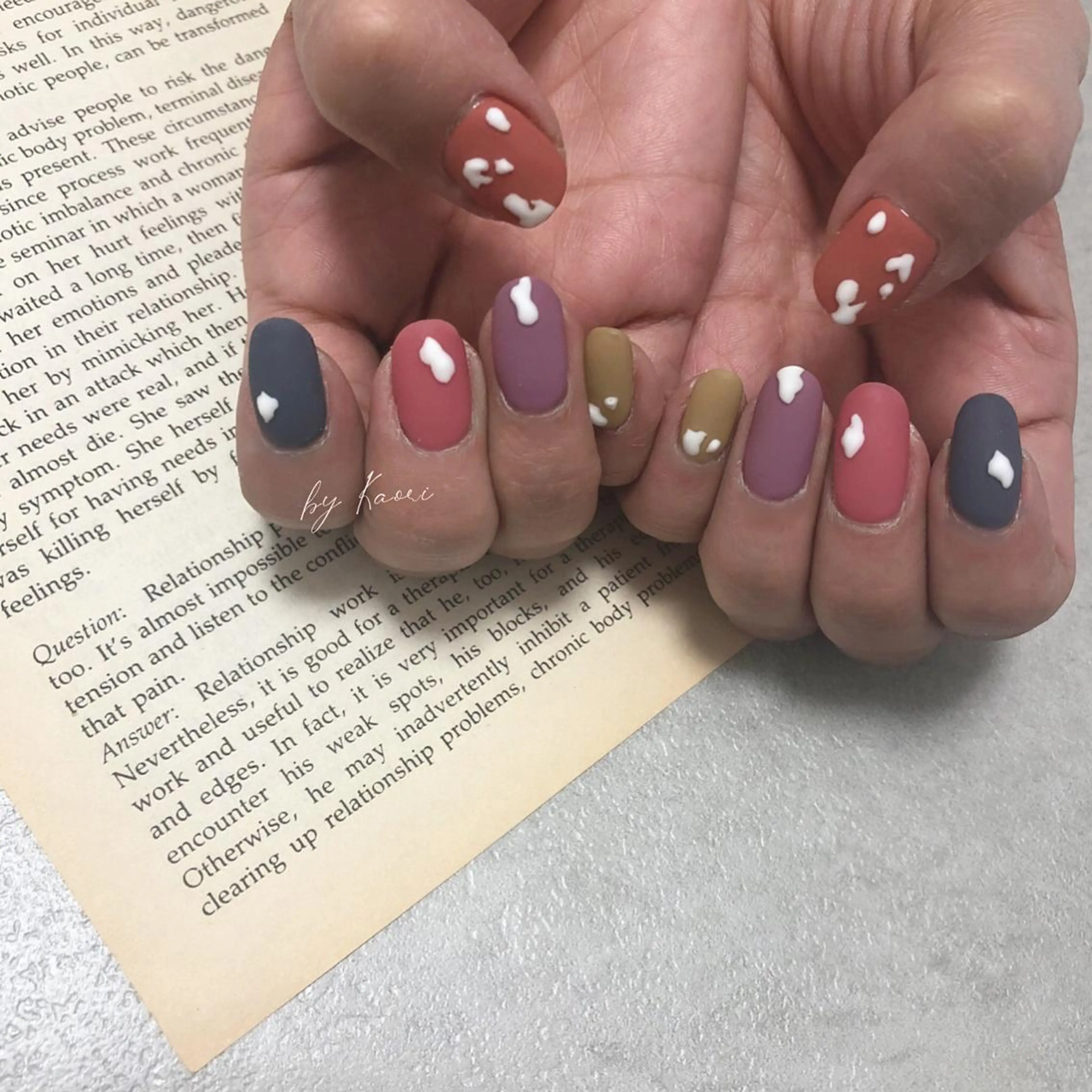 ネイル アートネイル マットネイル ハンドネイル _Defi_ by Kaoriのネイルデザイン