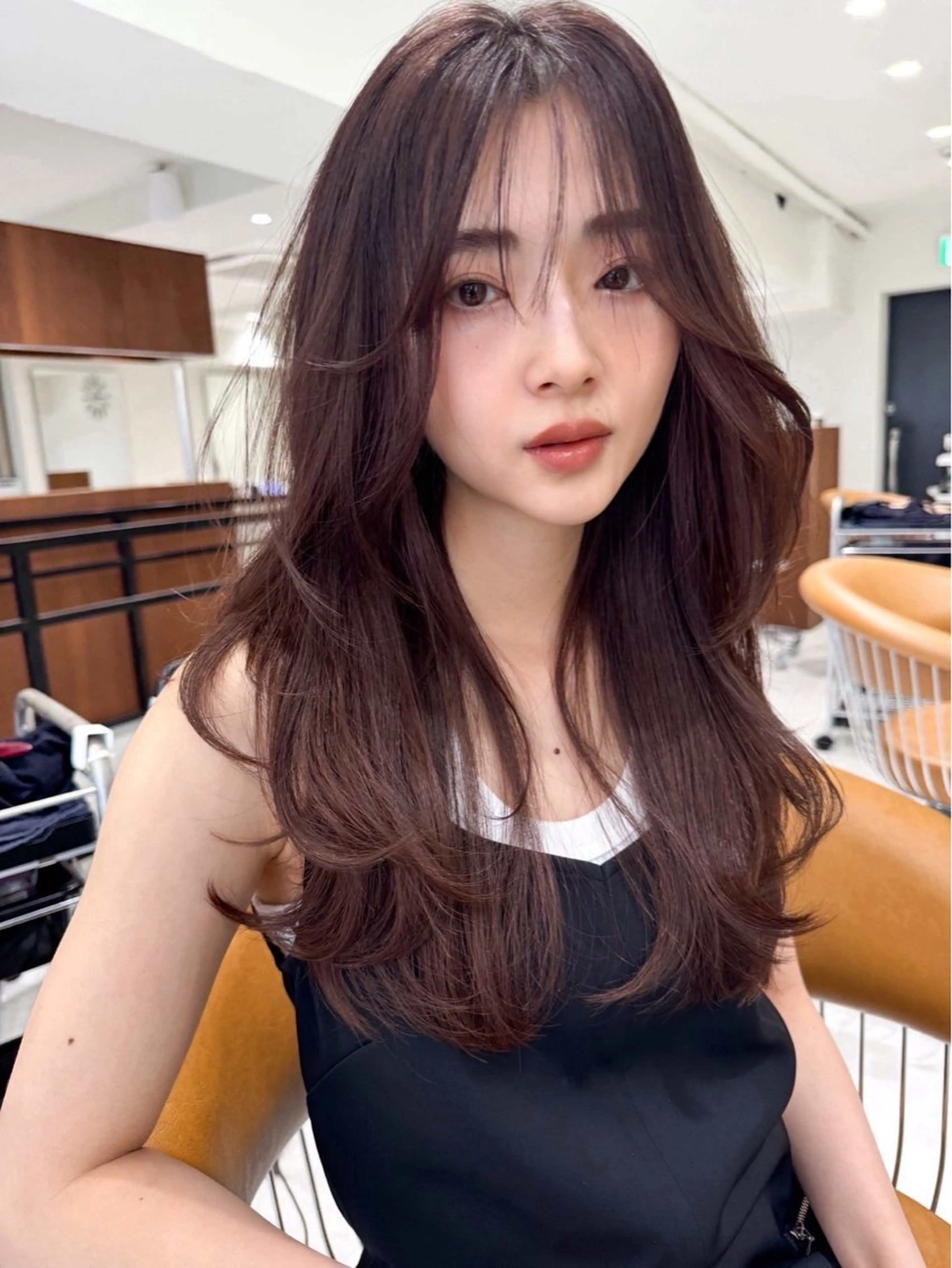 ロング カラー ヘアカラー ✨レイヤーカット/透 名感カラー特化✨のヘアスタイル