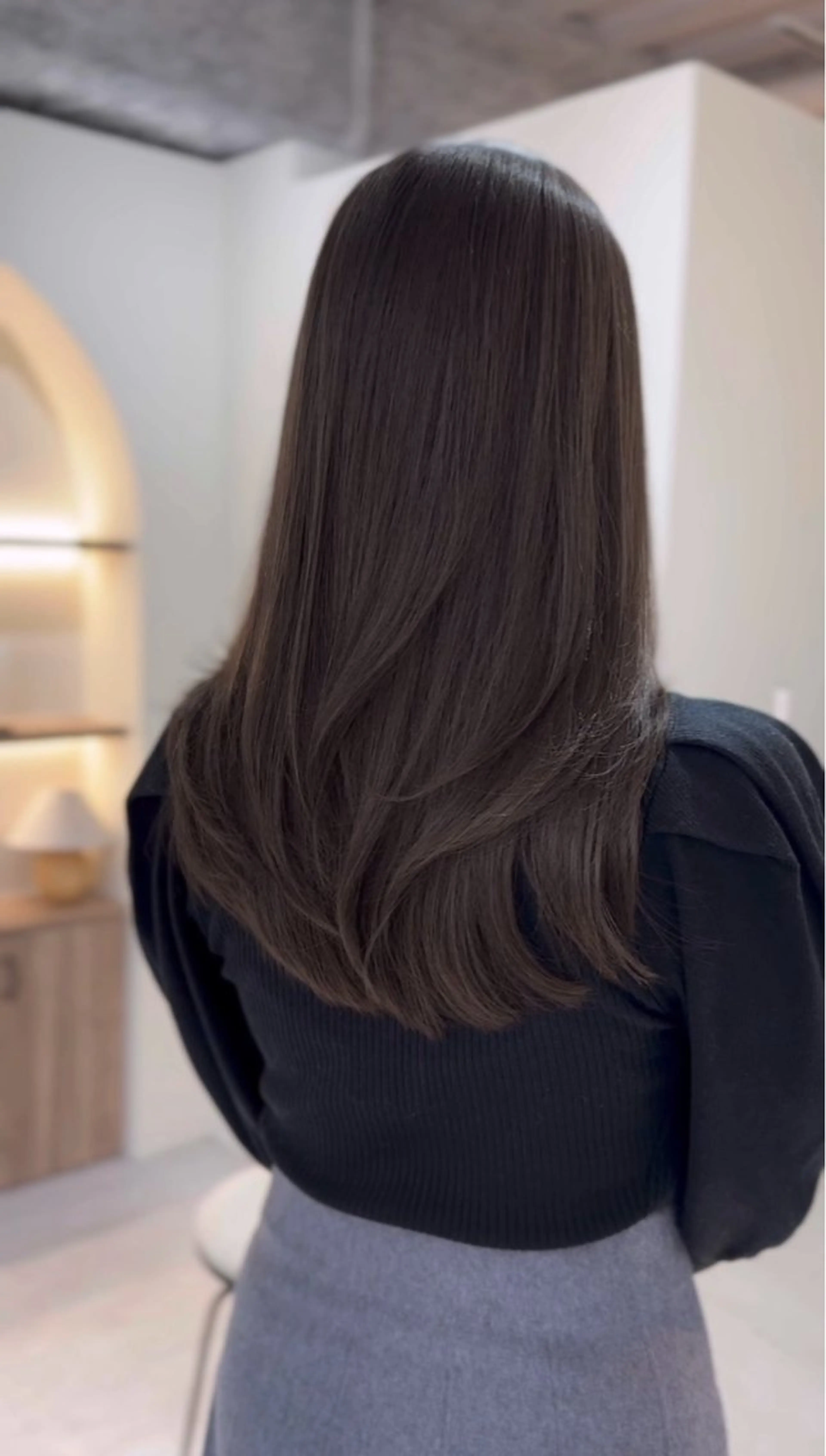 ロング カット ヘアカラー トリートメント 🩶レイヤー/艶髪/ 顔周り/韓国風/輝士のヘアスタイル