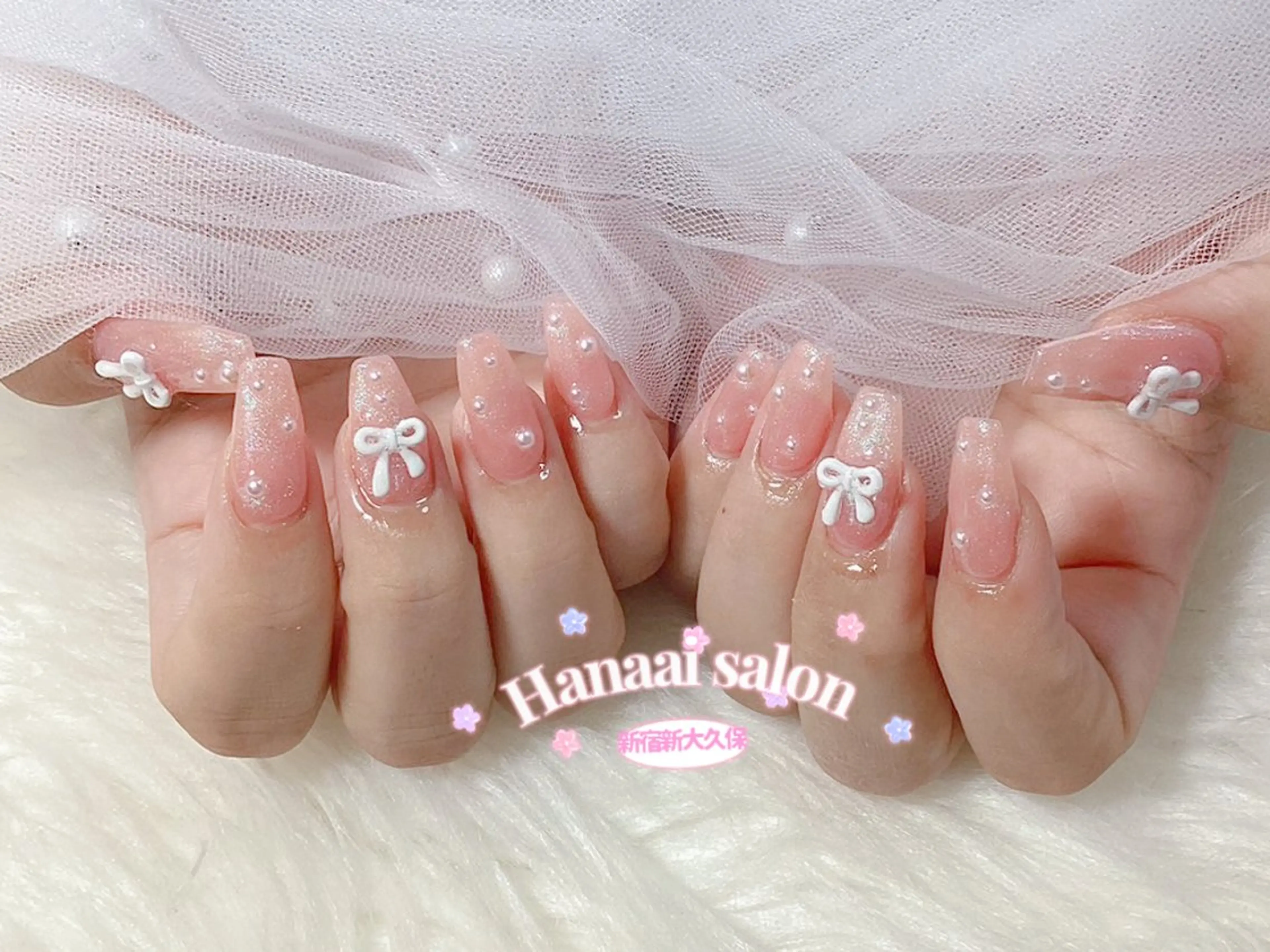 ミディアム ハンドネイル Hanaai Salon新大久保店のネイルデザイン
