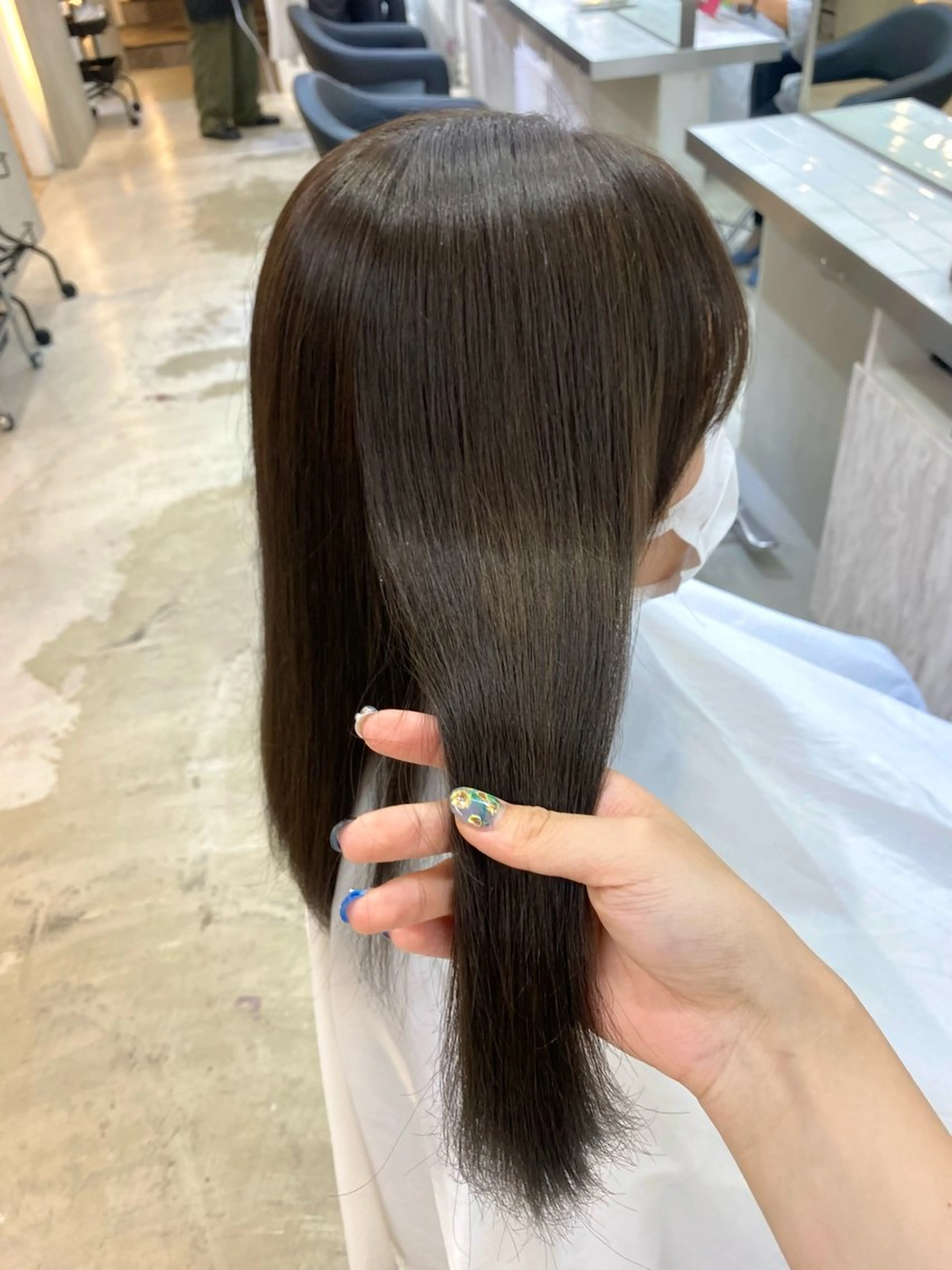 セミロング カラー ヘアカラー トリートメント 銀座 キュアリスト/ nanaco🦔のヘアスタイル