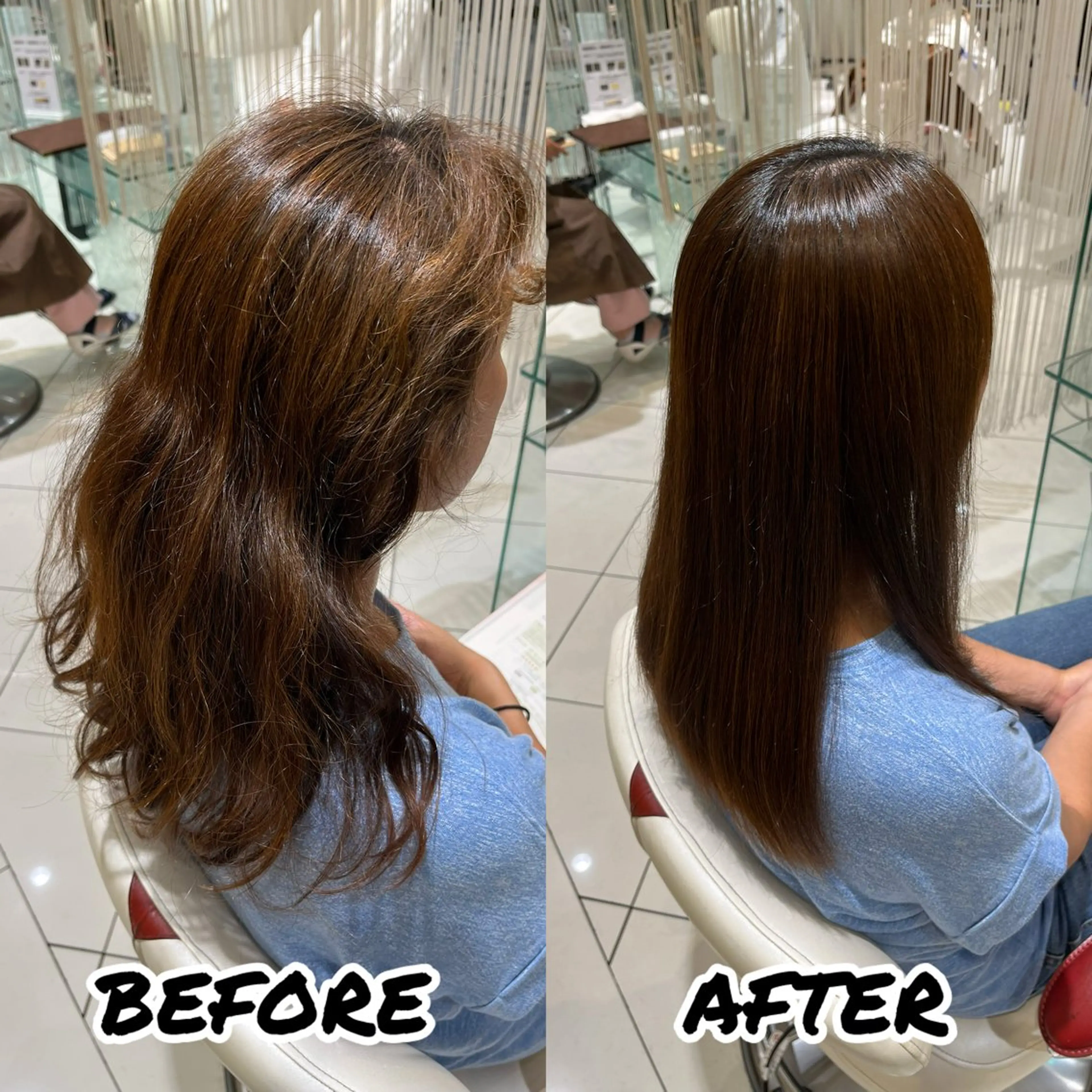 ロング カット 縮毛矯正 トリートメント 髪質改善美容師 鈴木のヘアスタイル