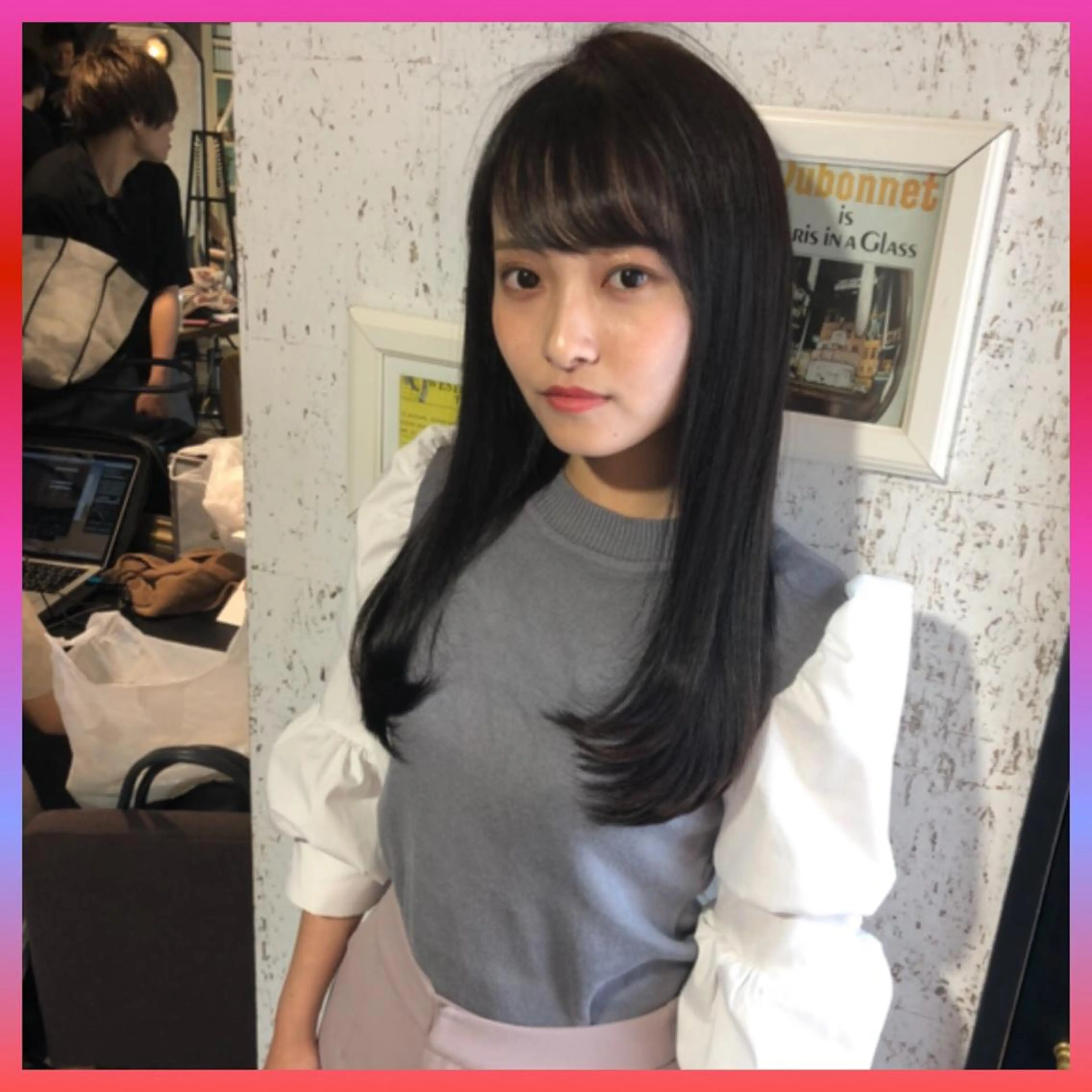 セミロング 髪質改善縮毛矯正 リピートNo.1米倉のヘアスタイル