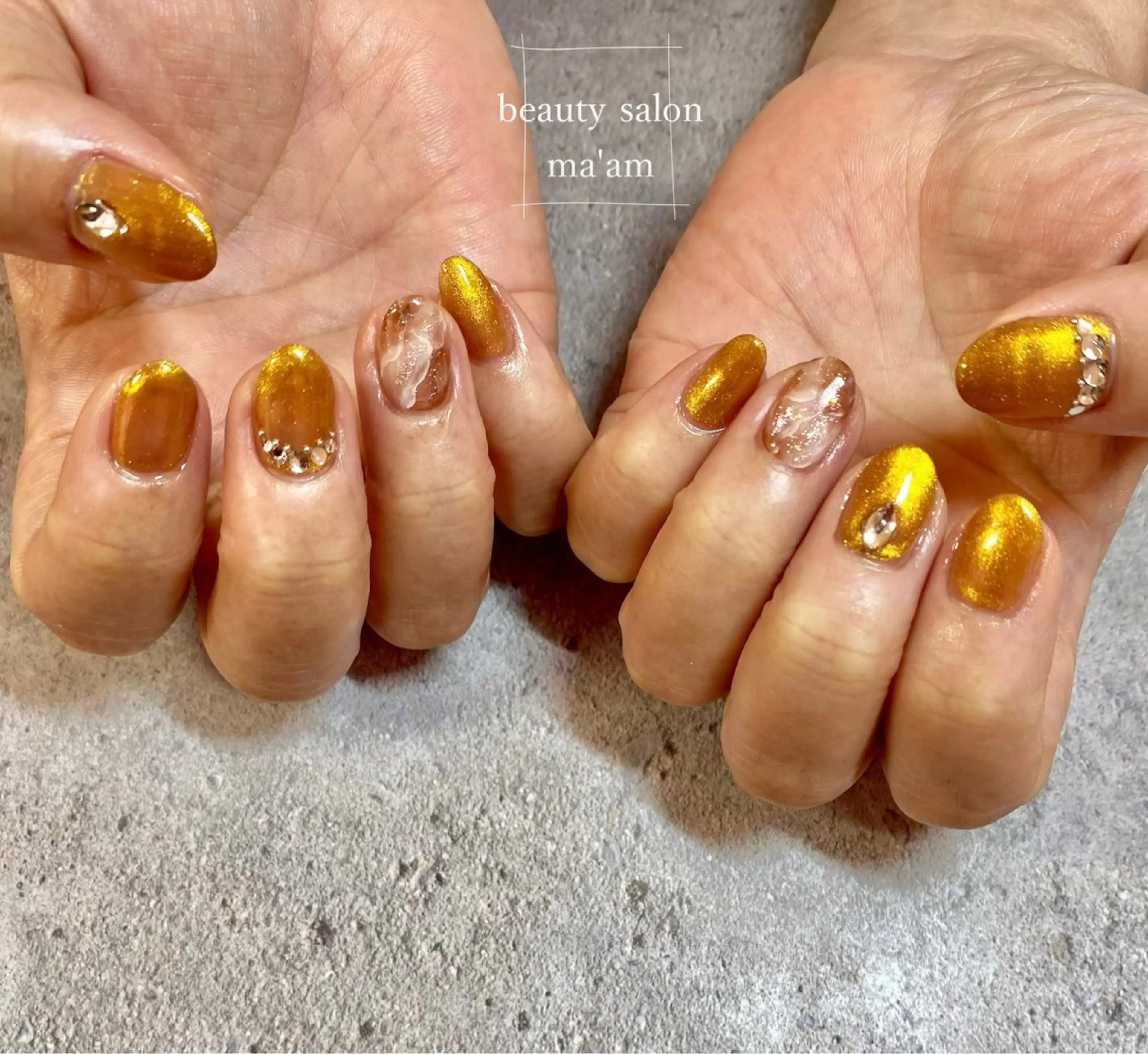 ネイル ハンドネイル beauty salon ma'am所属・chihiro 小路ネイルのネイルデザイン