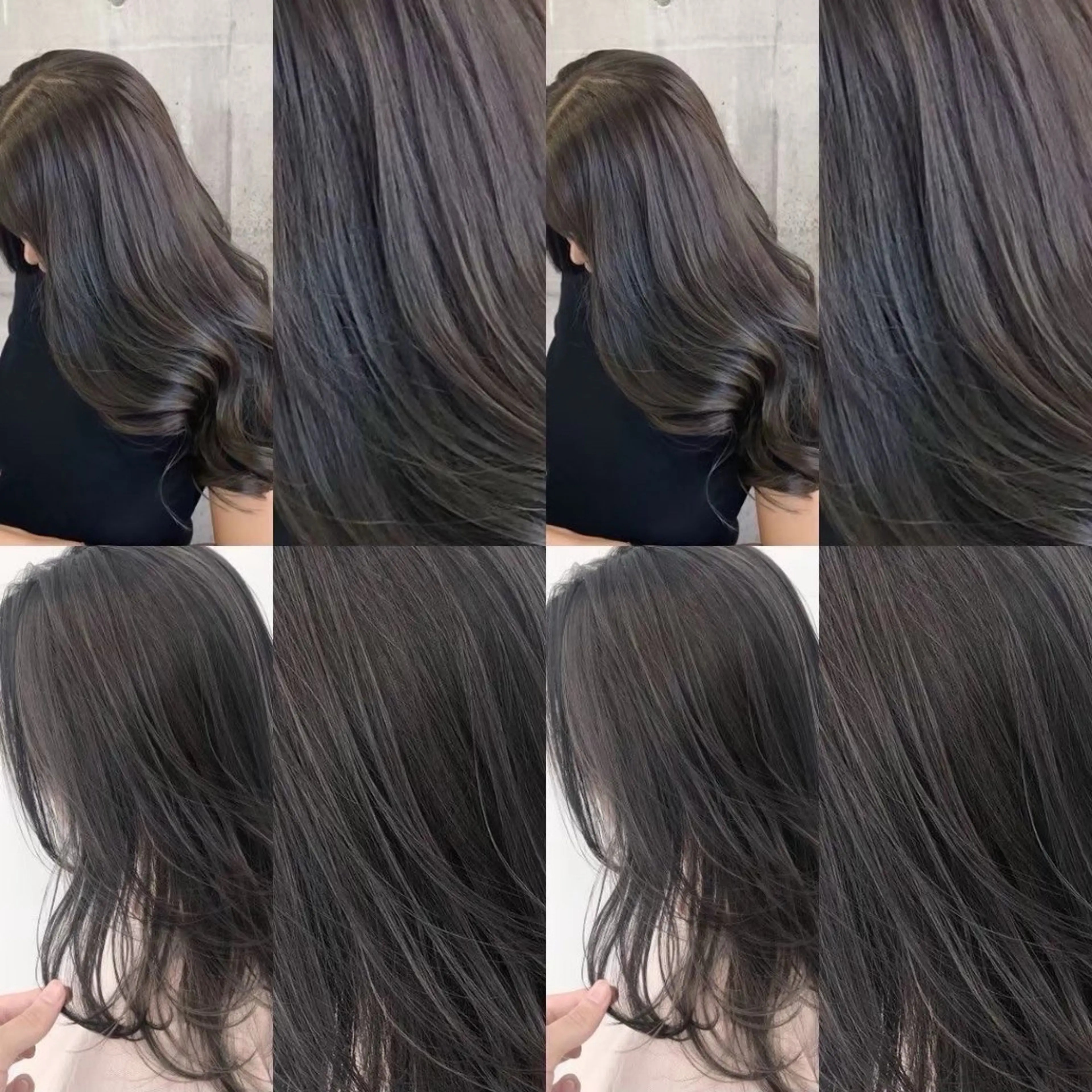 ミディアム カラー ヘアアレンジ ૭ 艶髪透明感૭ヘア カラーＡＭＩ🫧のヘアスタイル