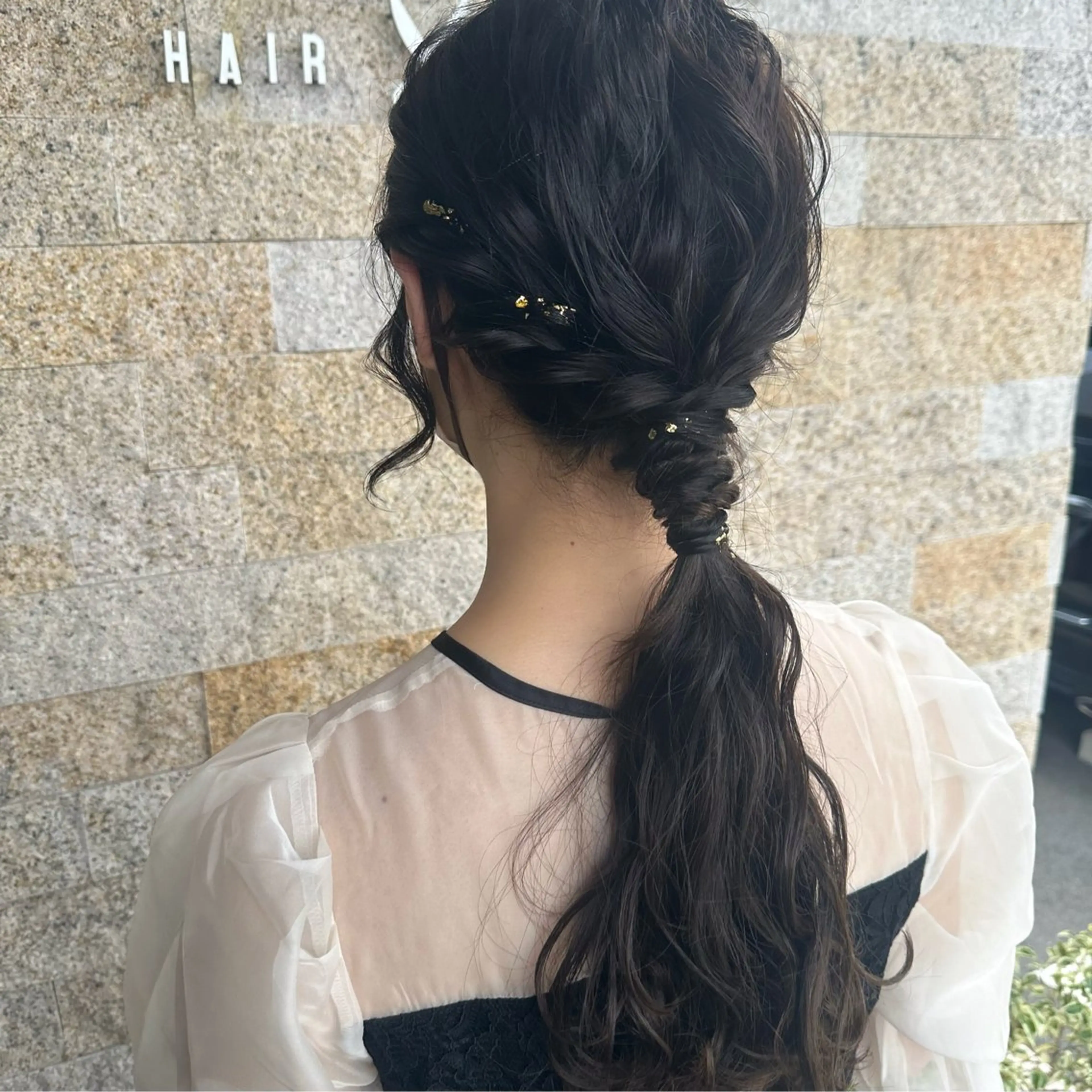ロング ヘアアレンジ ヘアセット recipe　黒木 彩那のヘアスタイル