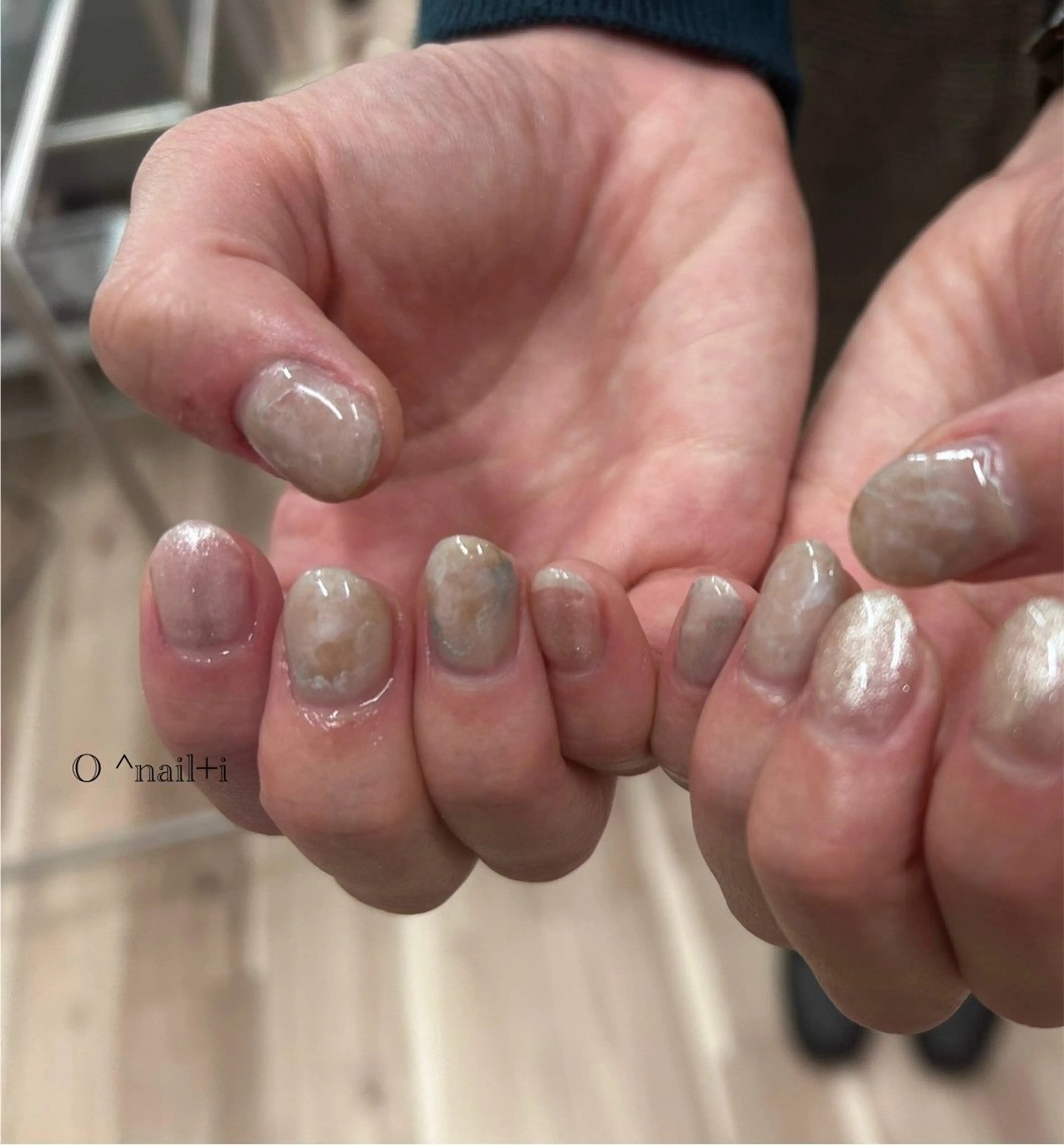 【シンプル】おおニュアンスネイル💫(オフケア込)の写真